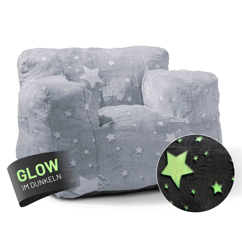 Lumaland Sitzsack LUMALAND Sessel „Glow in the Dark“ - Kids Size - Sternen- günstig online kaufen