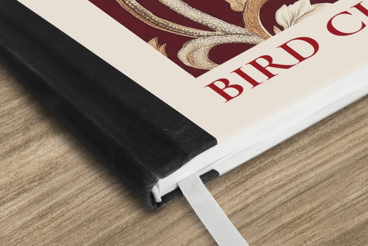 Thumbnail - MuchoWow Notizbuch Vogel - Bordeaux - Blumen - Beeren, Notebook, Notizblock a5, Tagebuch, Journal Liniert