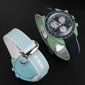 HS.SUPPLY Uhrenarmband passend für Moonswatch Omega x Swatch, passend für alle Uhren mit 20mm Bandbreite