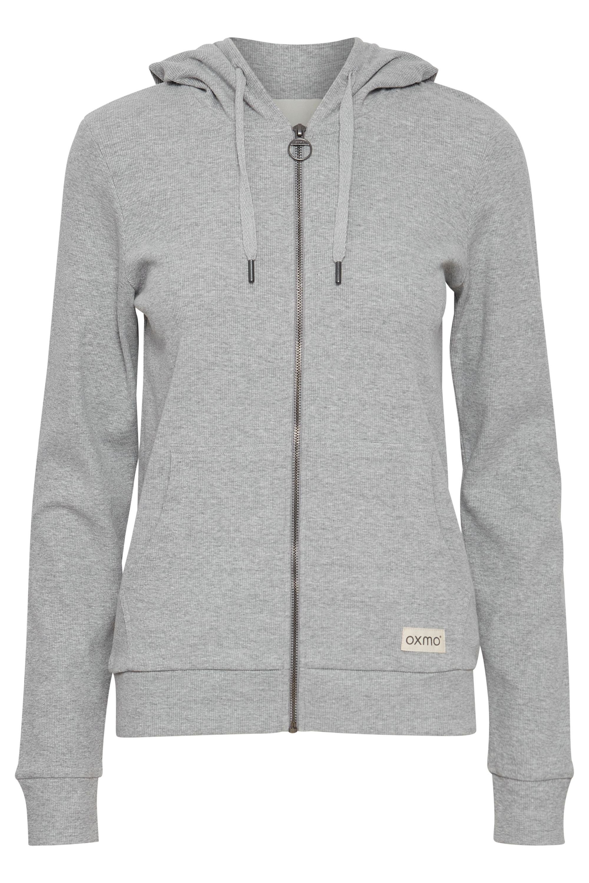 - Sweatshirt OXMO OXLova 21950050-ME Melange Light Kapuzensweatjacke (200686) Grey -