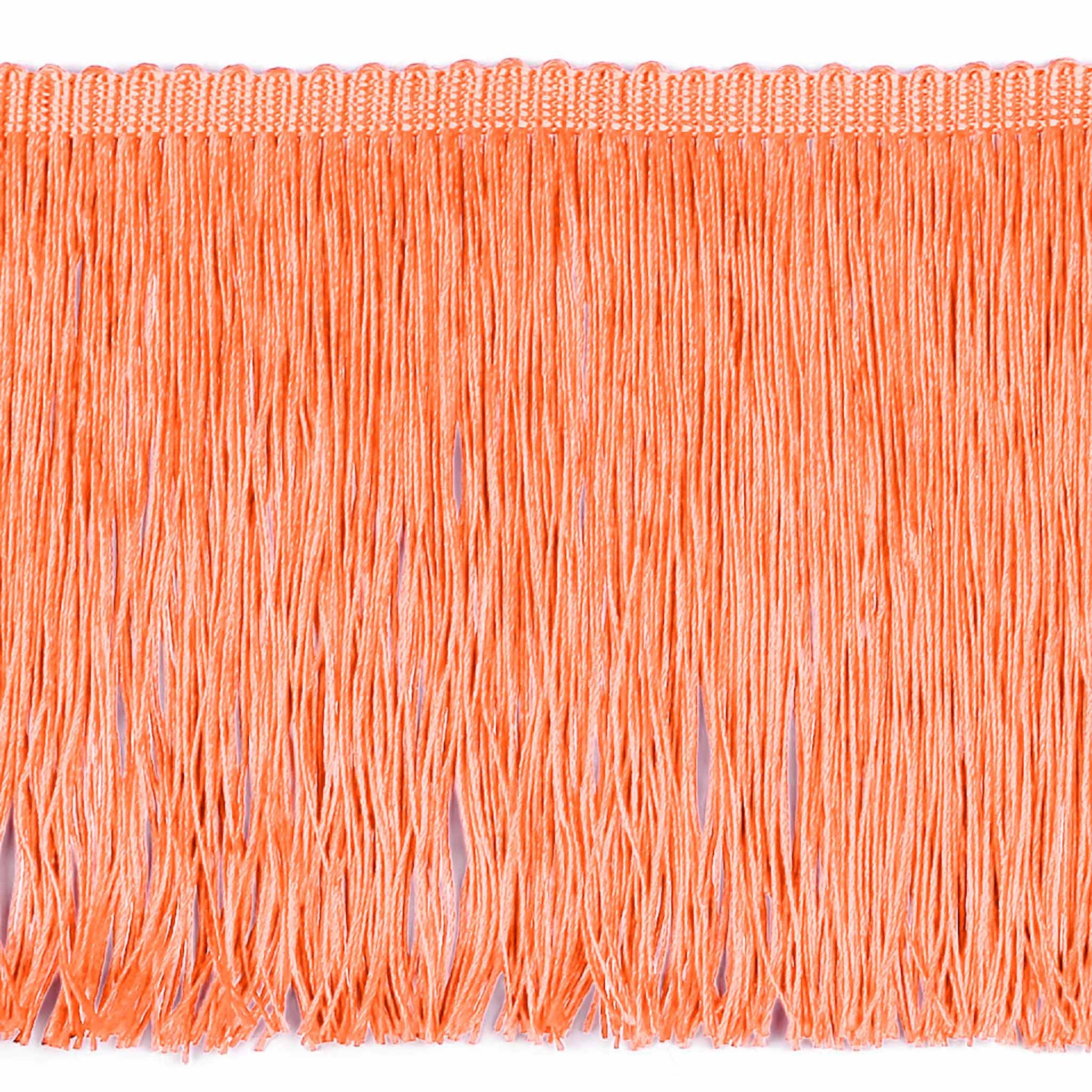 maDDma Webband Fransenborte extrabreit ab 1m Meterware 155mm Quastenborte Zierborte, pfirsich