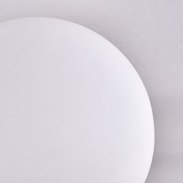hofstein Deckenleuchte Deckenlampe aus Metall/Glas in Schwarz/Weiß, ohne Leuchtmittel, mit Glasschirmen (12 cm), 5x G9, ohne Leuchtmittel