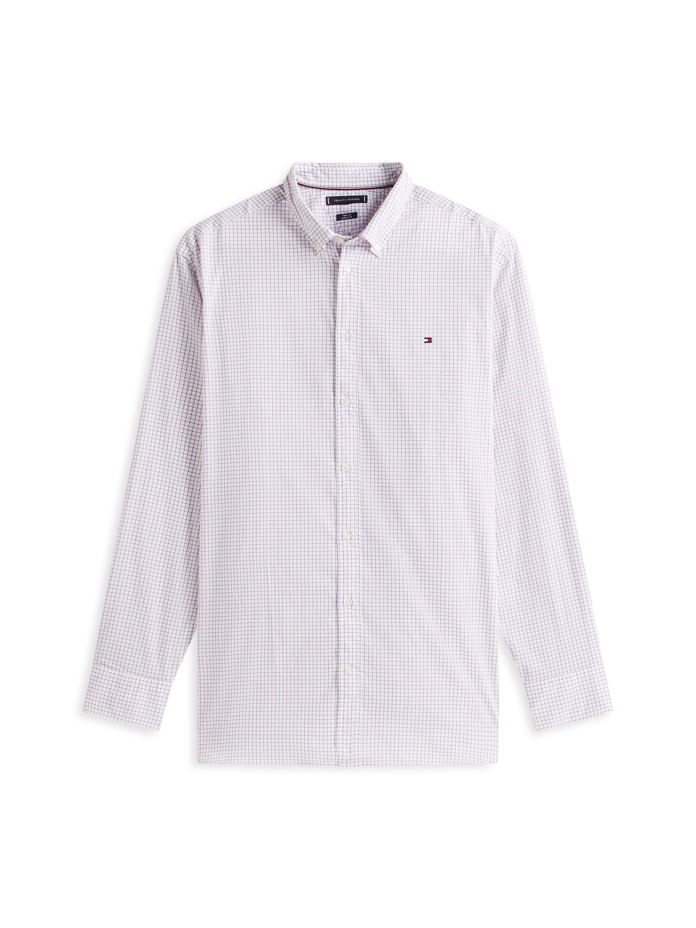 Tommy Hilfiger Big & Tall Langarmhemd BT - CORE TATTRSALL POP Große Größen, Button-down-Kragen, regular fit