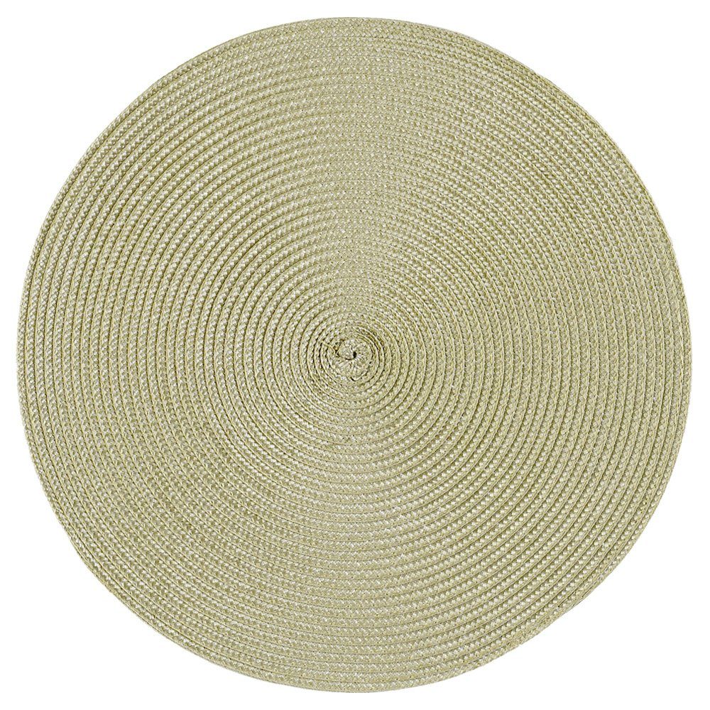 Haus und Deko Platzset Platzset rund ca. 35 cm Ø abwaschbar Bast Optik Tisc günstig online kaufen