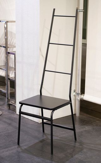 GGG MÖBEL Herrendiener, Höhe 137 cm, moderner Kleiderstuhl in schwarz