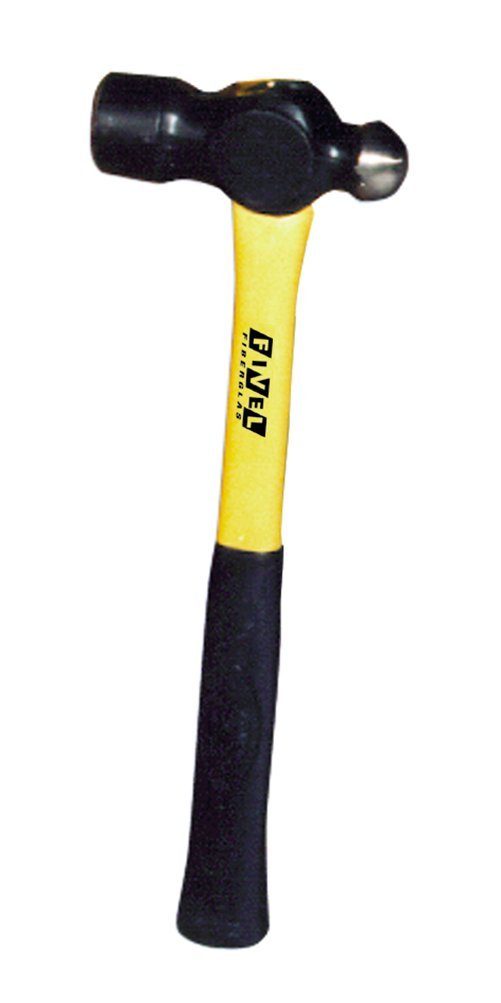 Fivel Hammer FIVEL Schlosserhammer mit Kugel, 24x 83mm, Kopfgewicht 225g, mit Fiberglas-Stiel