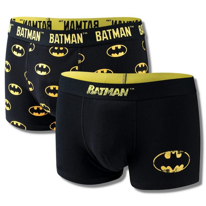 DC Comics Boxershorts The Batman Boxershorts Herren (Set 2 Paar) Unterhosen Männer Slip 3 Größen