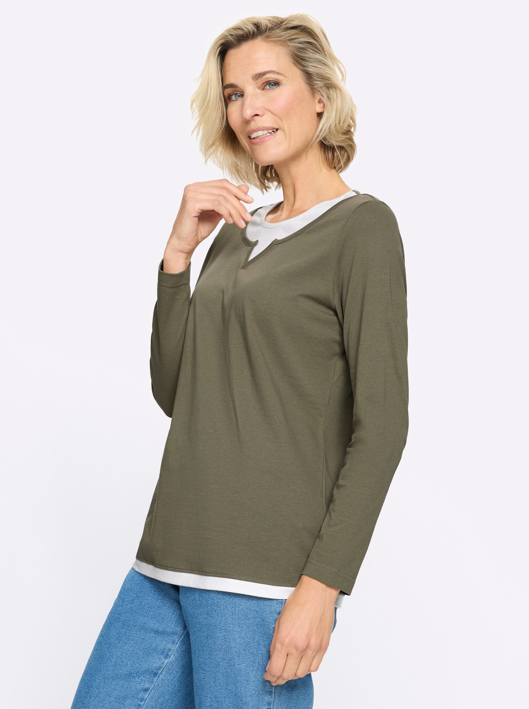 Sieh an! T-Shirt Langarm-Shirt Langarm – Bild 4 von 5