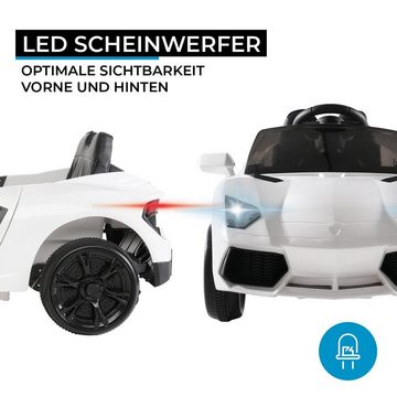 Actionbikes Motors Elektro-Kinderauto Super Sport - Fernbedienung & Kofferraum zum Öffnen - Bremsautomatik, Belastbarkeit 35 kg, (2-tlg), Kinder Elektro Auto ab 3 Jahre - Elektroauto Fahrzeug elektrisch