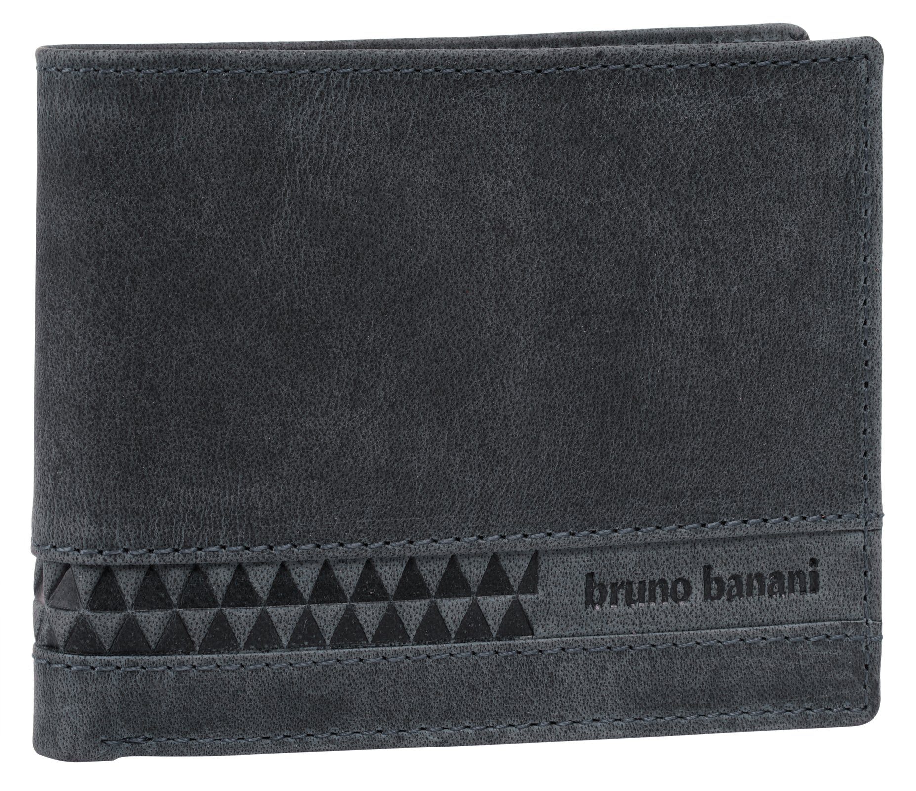 Banani Bruno blau Geldbörse, echt Leder