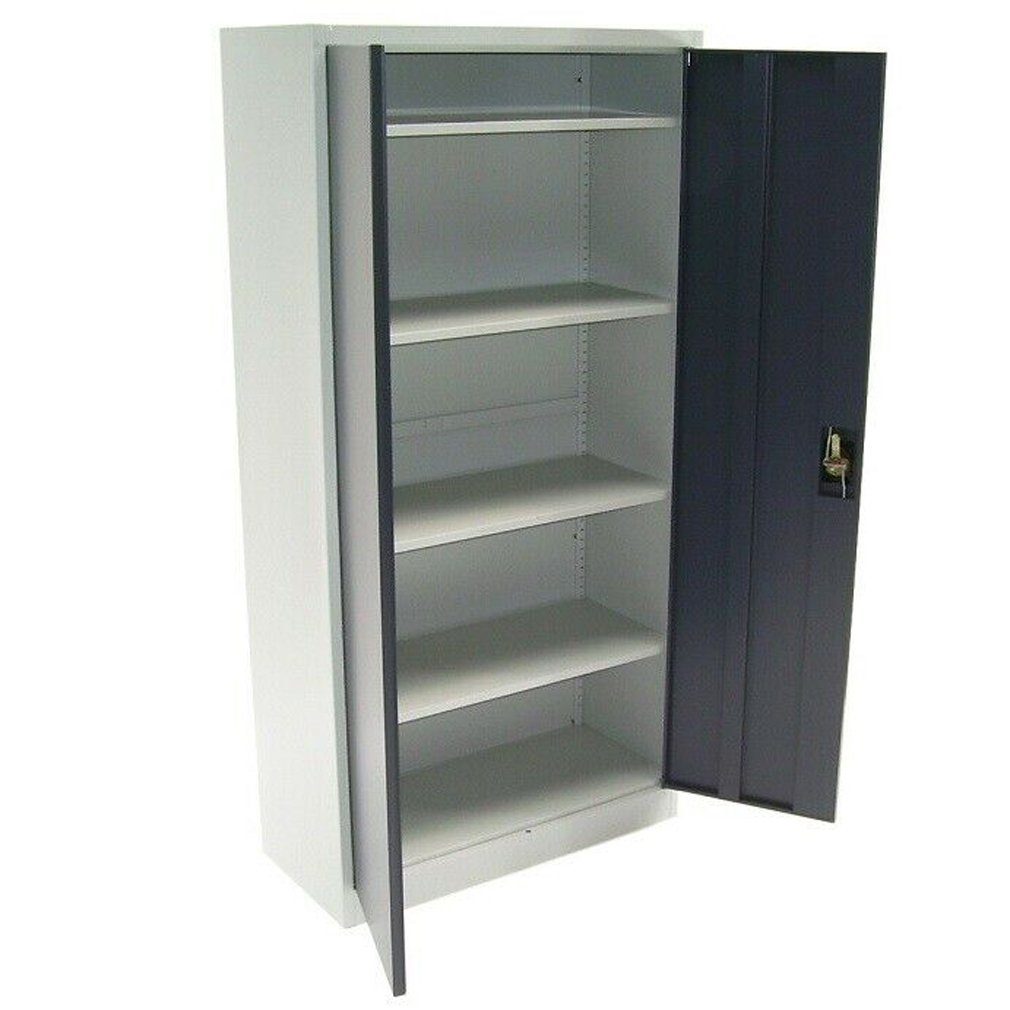 57013 Metallschrank Aktenschrank XXL Büroschrank Aktenschrank 180x115x40cm Werkstattschrank Apex