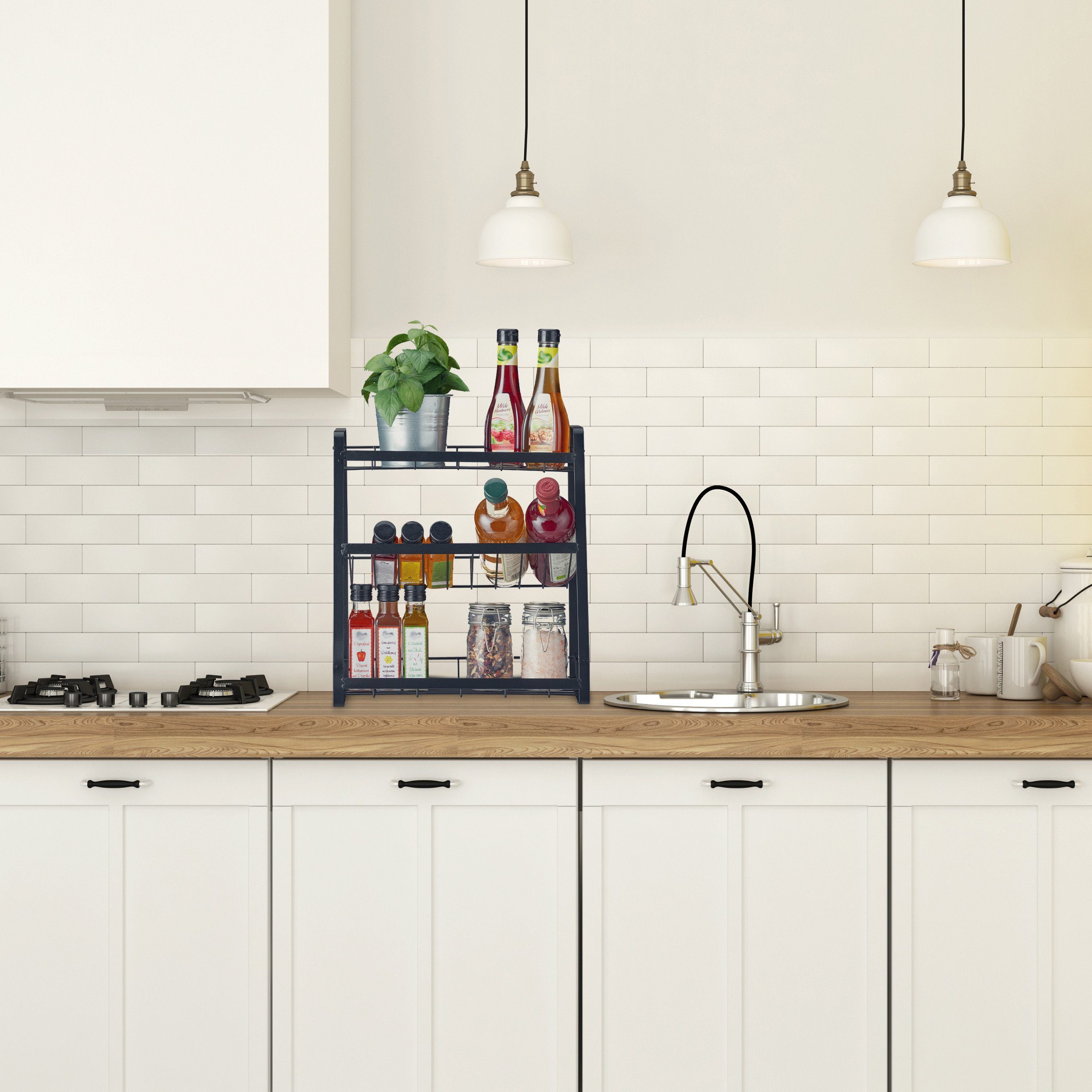 relaxdays Gewürzregal 3 Etagen stehend günstig online kaufen