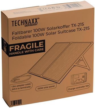 Technaxx Solarmodul TX-215, Monokristallin, 100 W, mit Laderegler