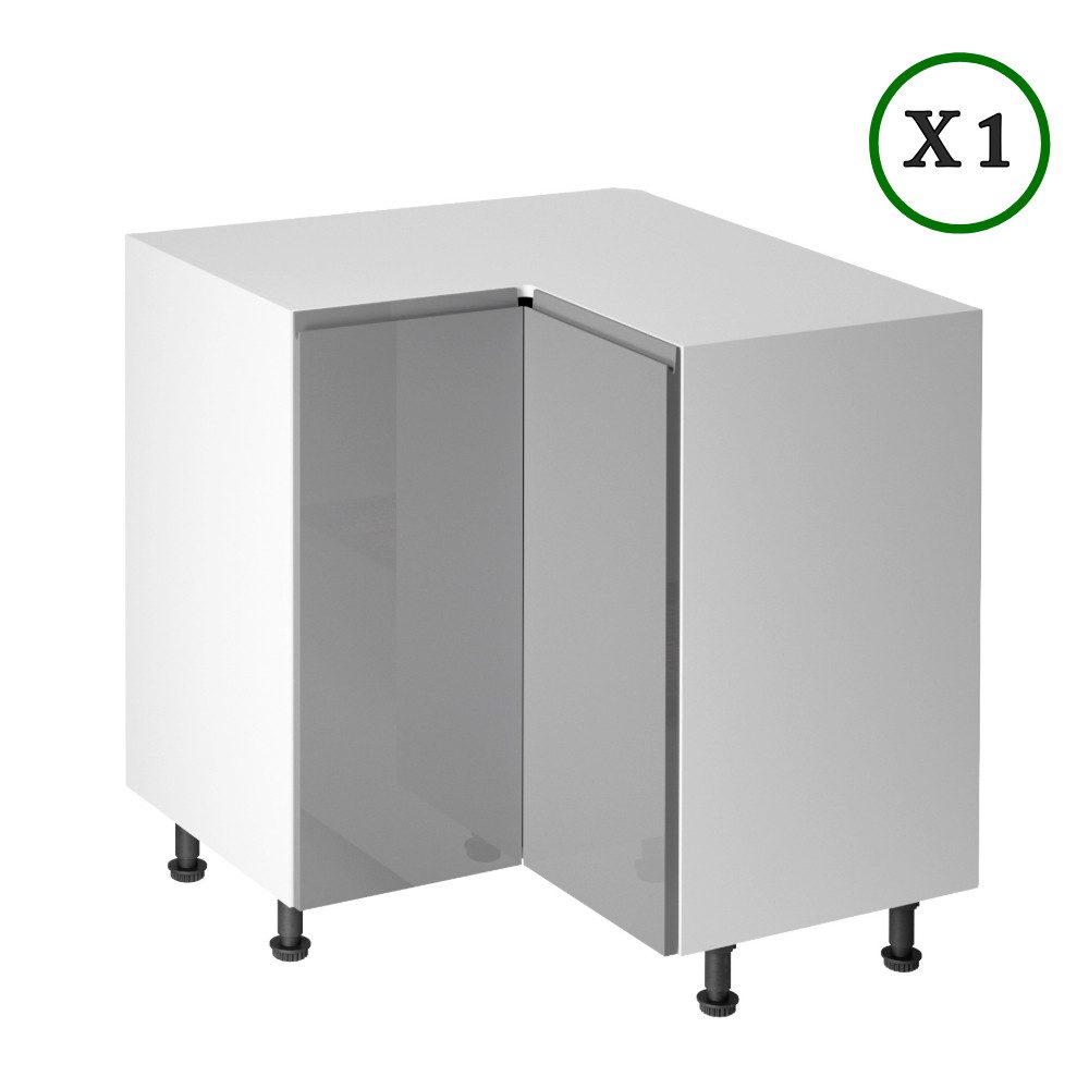 ROYAL24_MARKT Corner kitchen K31-G300 L - Aspen - Striking, spacious design with fine details, (Complete Set), Premium - Modern - Excellent.