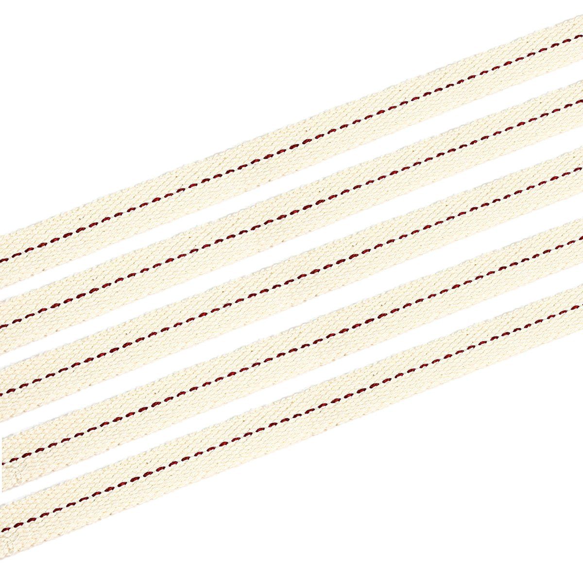 Windlicht 5x12cm Docht für Feuerhand Sturmlaterne 12,5mm Breit 100% Natürliche B
