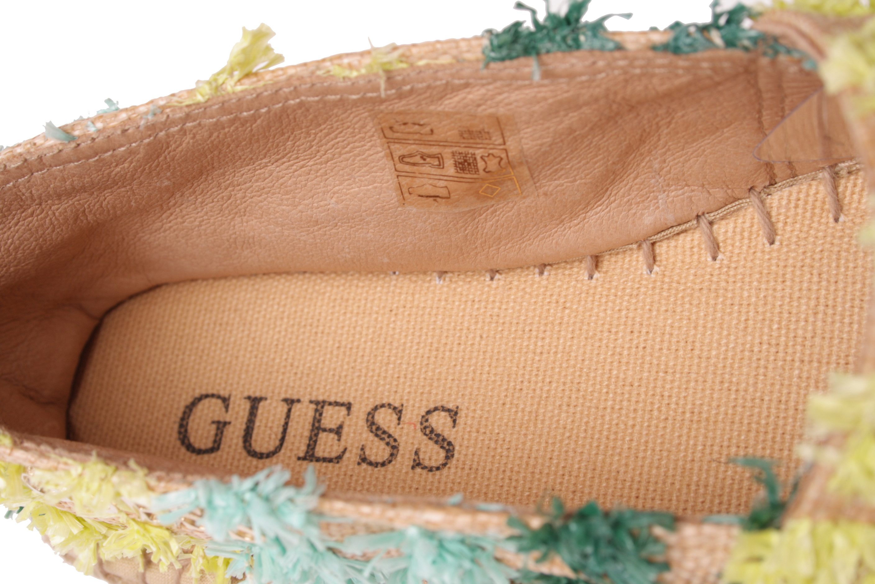 Guess Guess Damen Schlüpfschuhe Slipper Espandrilles Natur #645(EUR 39) Schnürschuh