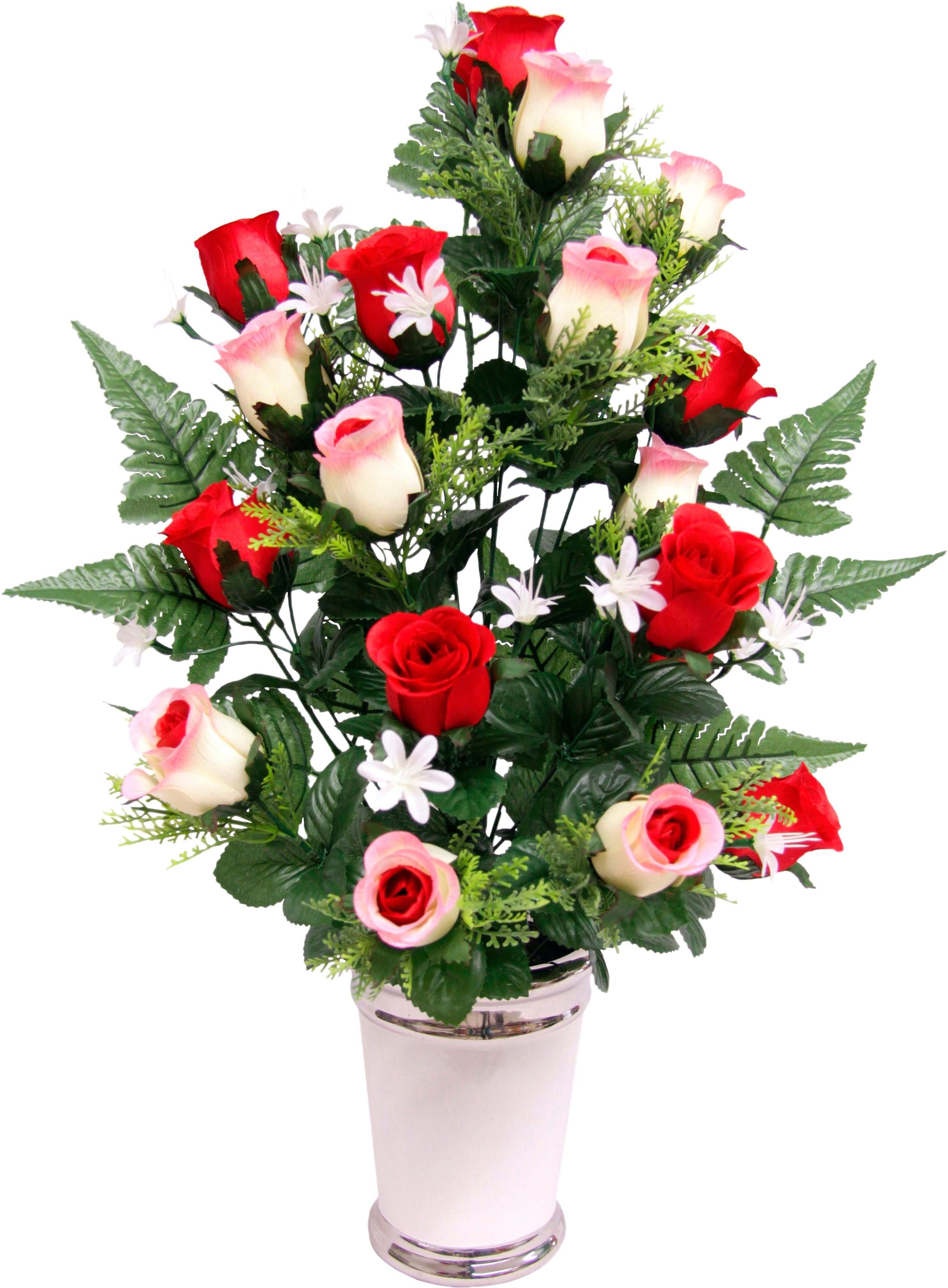 Kunstpflanze Rosen Rosen, I.GE.A., Höhe 65 günstig online kaufen