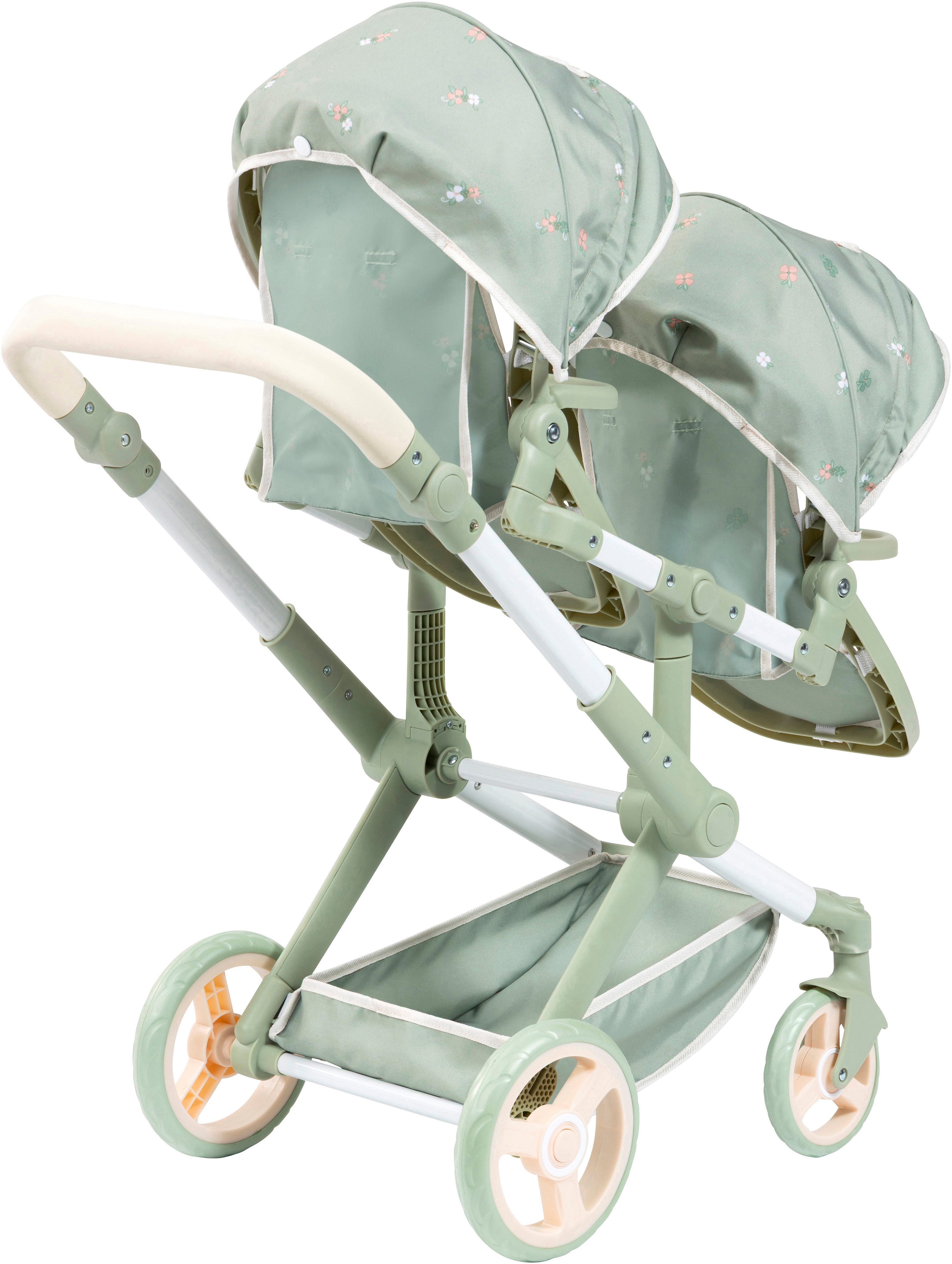 Bayer Puppen-Zwillingsbuggy Xeo Twin, mit Wickeltasche – Bild 3 von 5