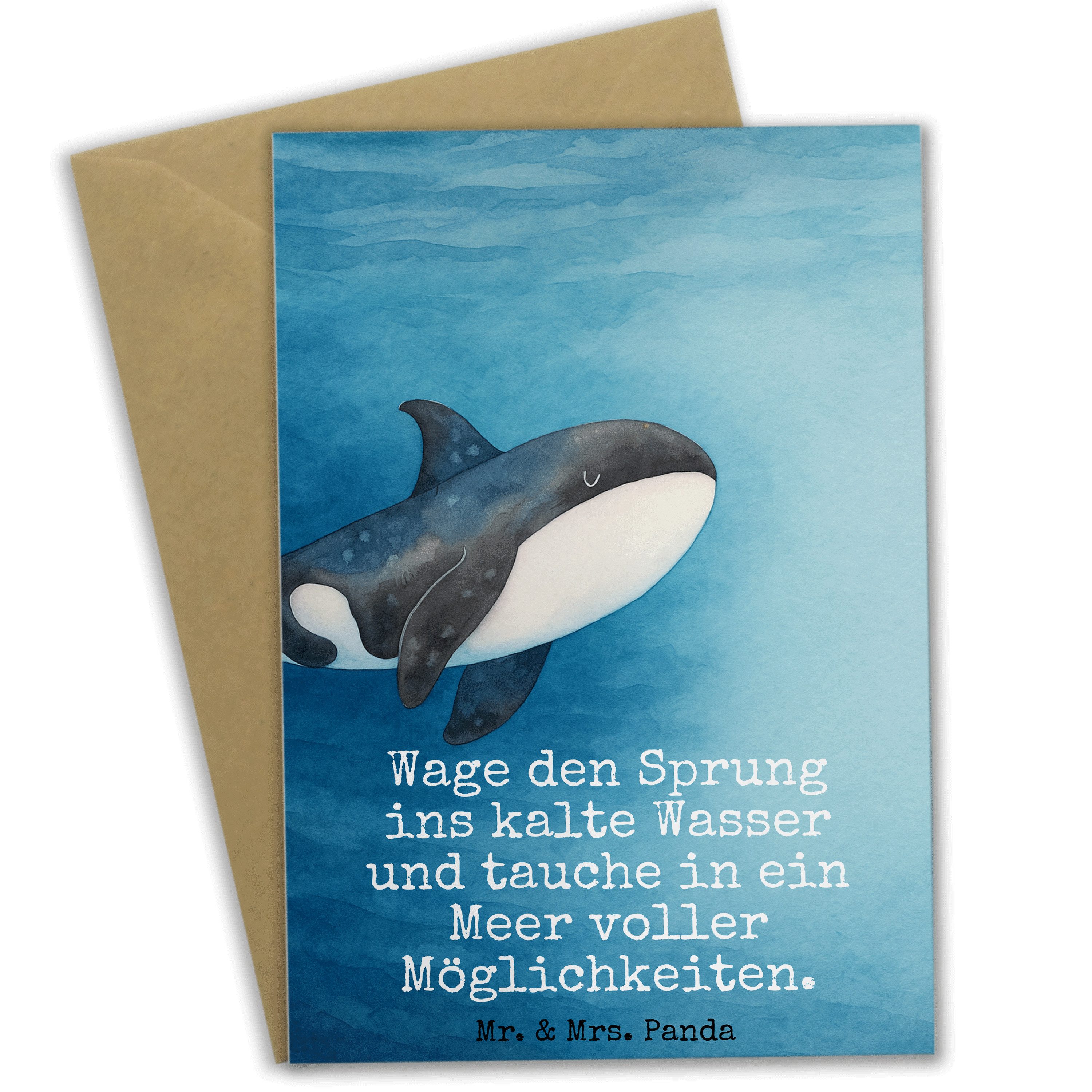 Mr. & Mrs. Panda Grußkarte Orca Design, valentinstagskarte, Weiß, Arbeit, Selbstliebe, Meer, Gru, babykarte neujahrskarte Grußkarte