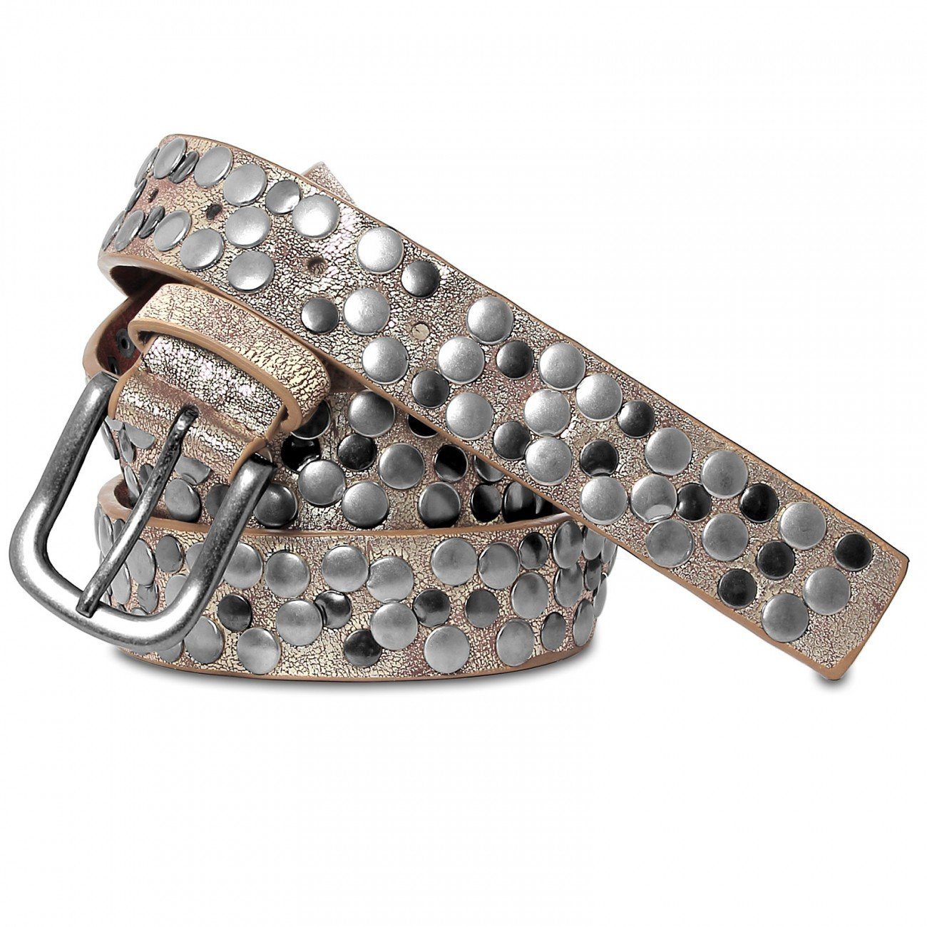 Caspar Nietengürtel GU224 schmaler Damen Vintage günstig online kaufen