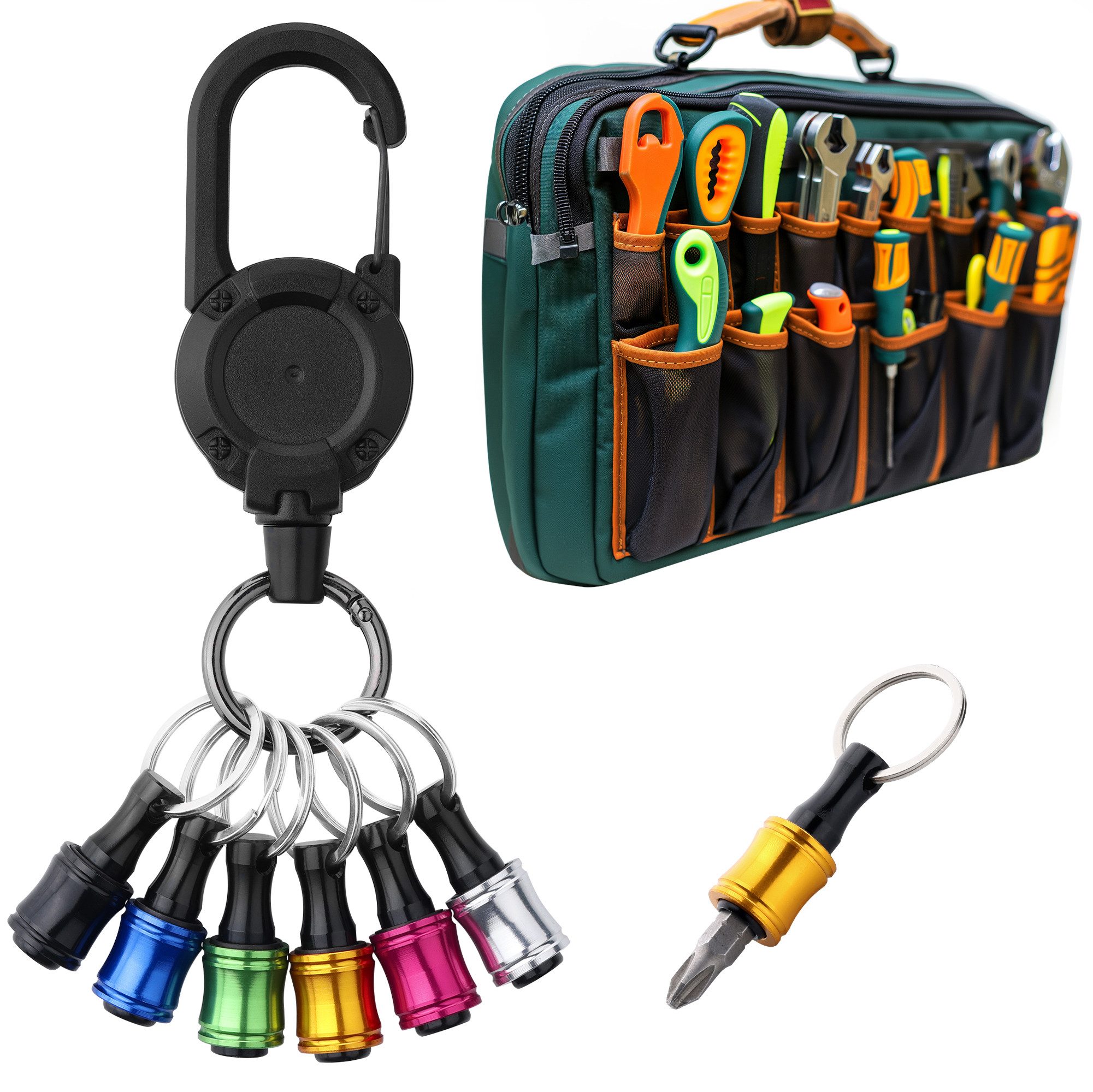 Navaris Держатель бит Bit Halter Set - Держатель бит Отвертки - Bit Halterung, (7-tlg)