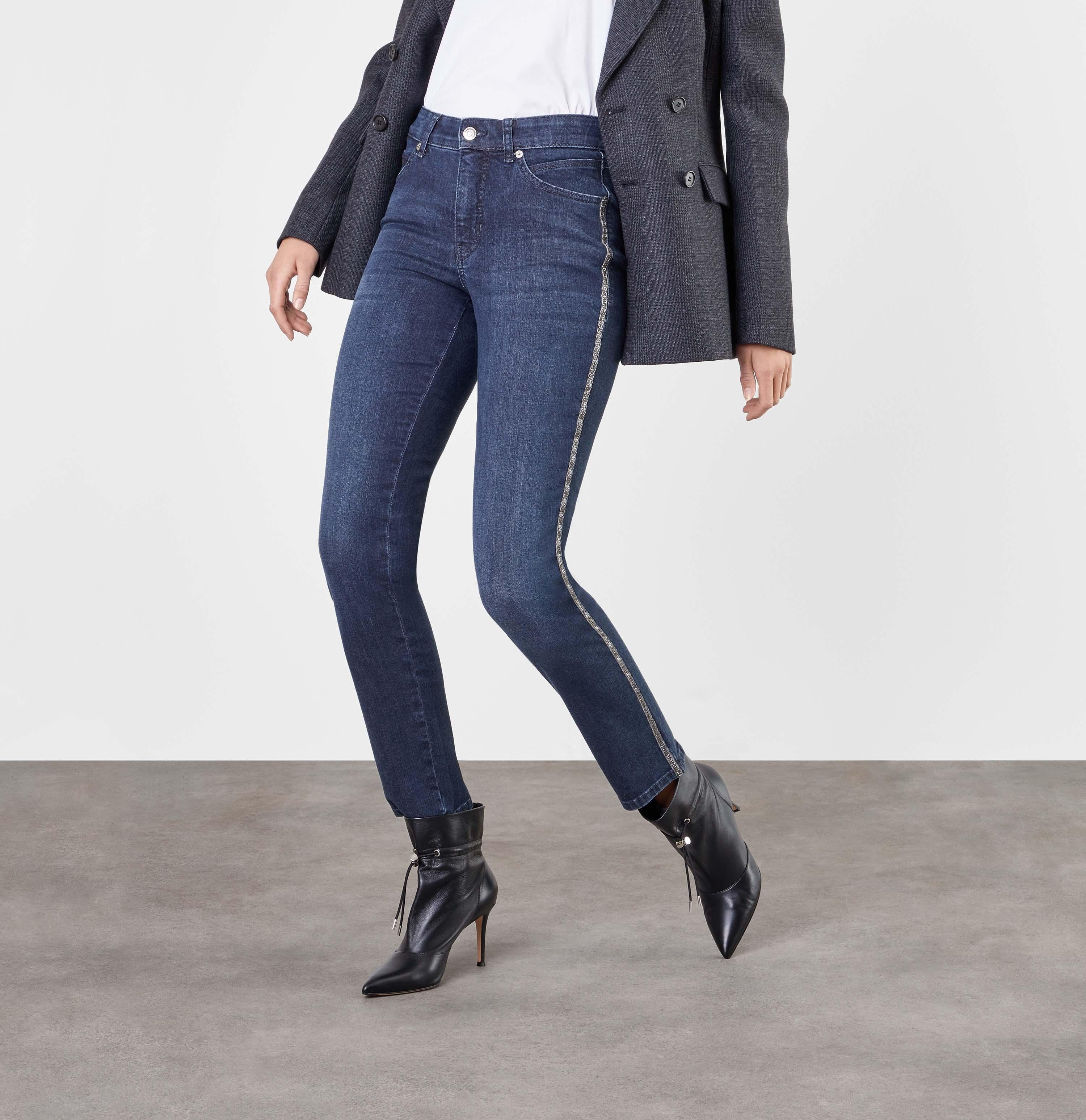 MAC Stretch-Jeans MAC MELANIE glam galloon dark blue authentic wash 5043-92-0380L D833