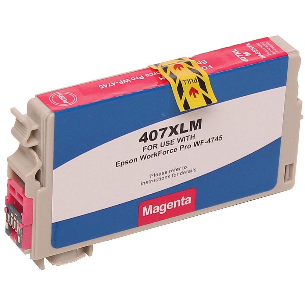 (Kompatible Pro) Magenta für Tintenpatrone Workforce 407 Epson Druckerpatrone ABC
