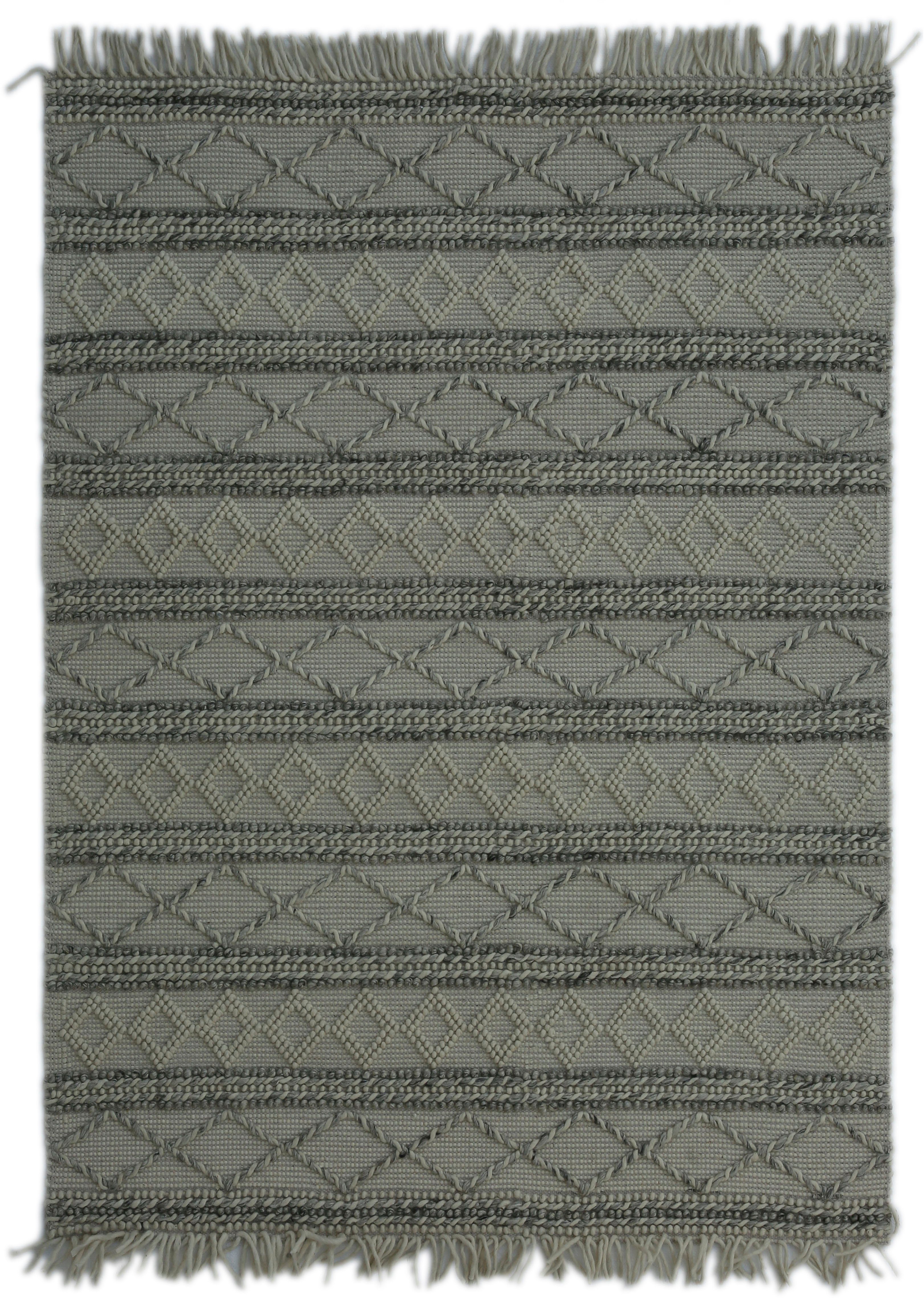 Teppich »Anda«, andas, rechteckig, Höhe 13 mm, in Strick-Optik, mit Fansen, Wohnzimmer-HomeTrends