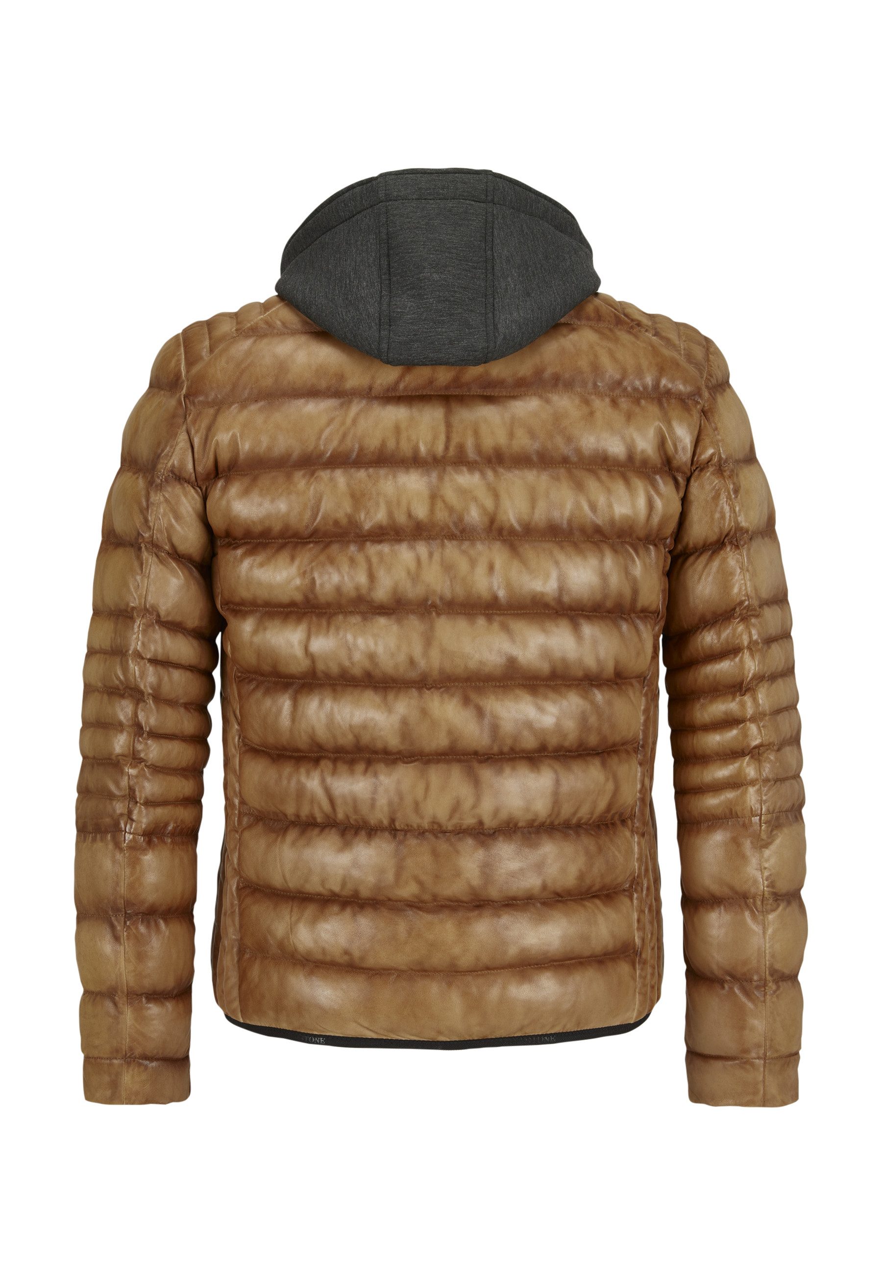 Milestone Lederjacke MSApollo Herren Bikerjacke Jacke Leder normale Passform