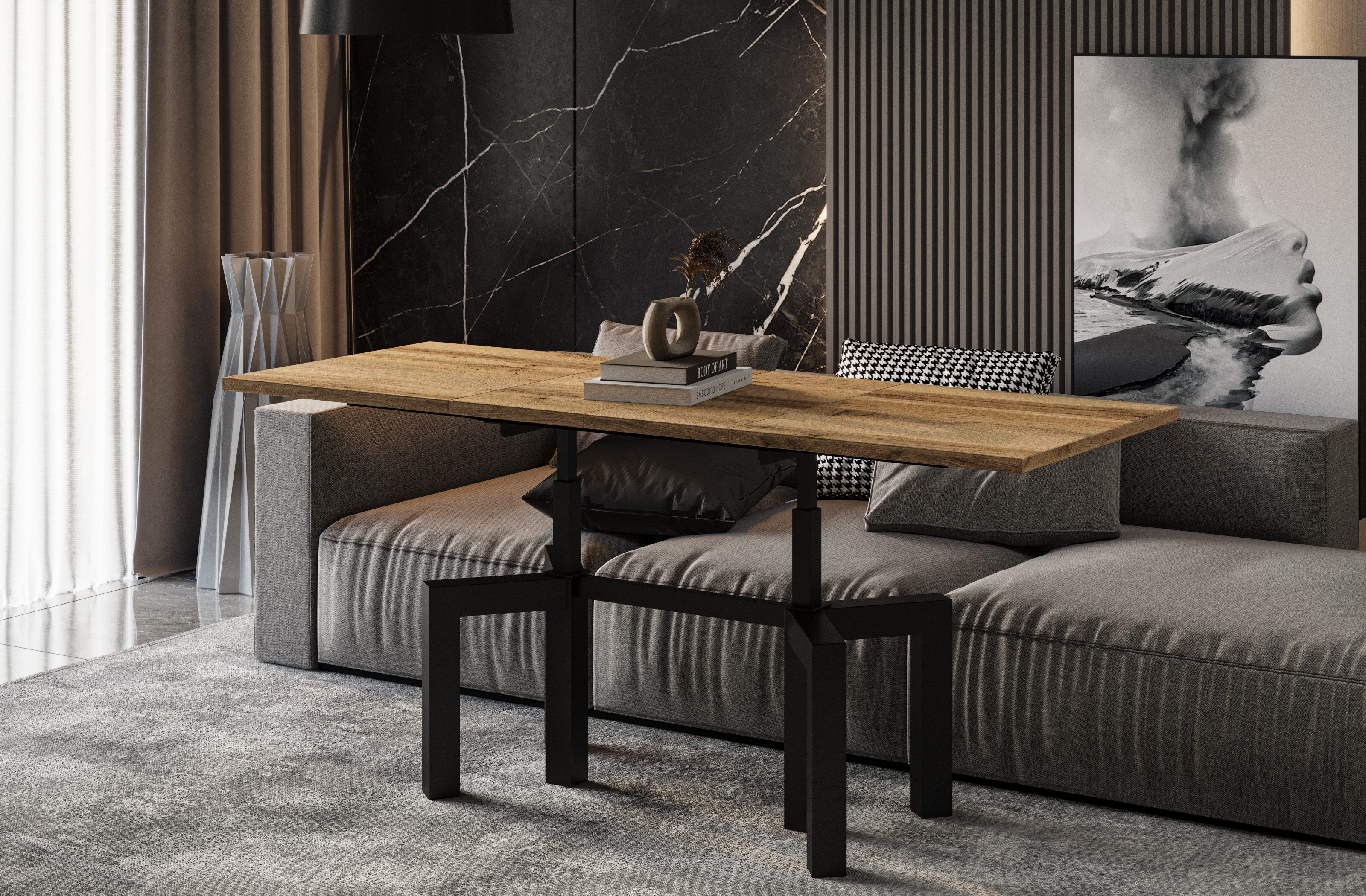 Endo-Moebel Couchtisch Oliana - ausziehbar 110-170cm günstig online kaufen