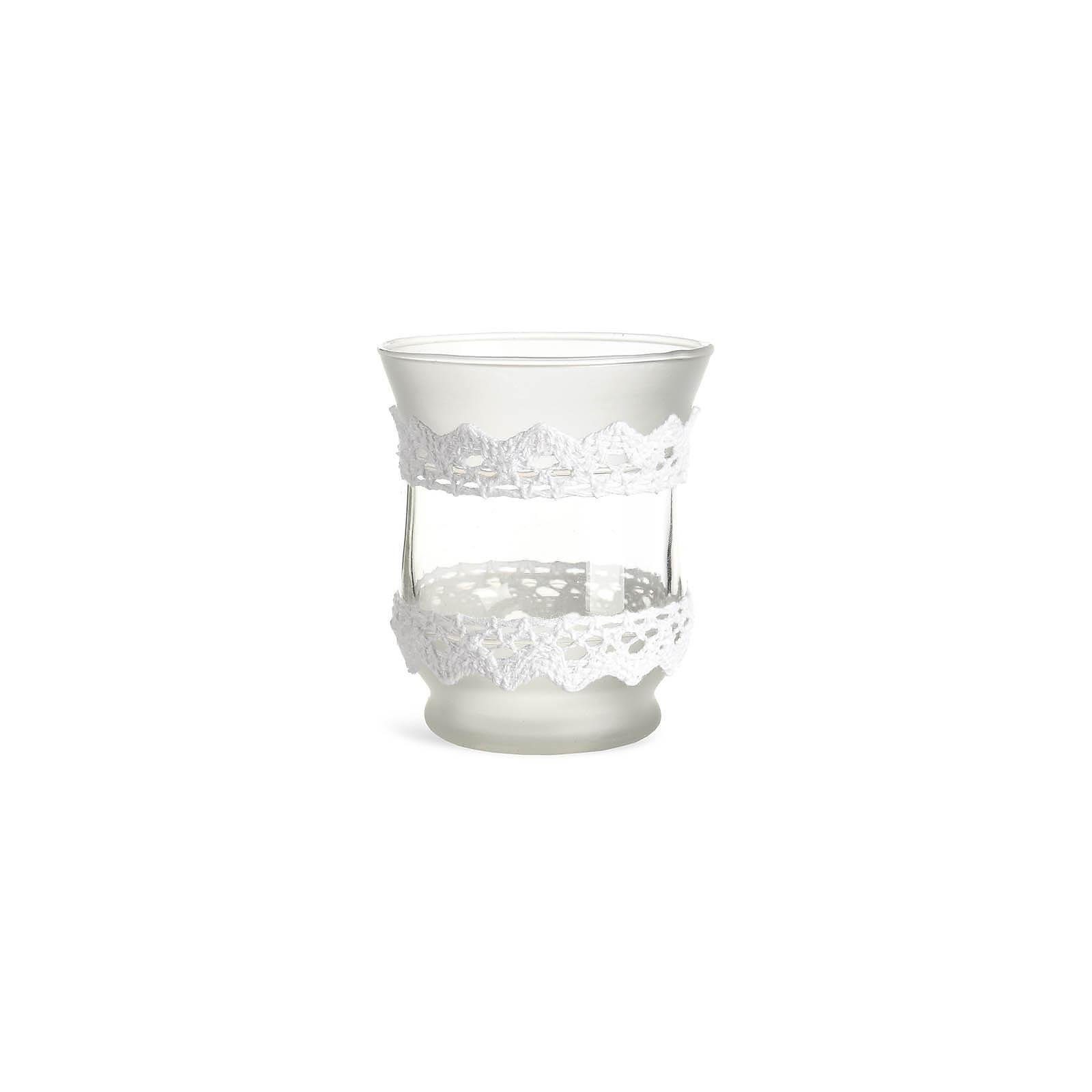 Depot Teelichthalter Teelichtglas Spitze (Packung, 1 Stück Teelichtglas),  aus Glas, Ø 7.5 Zentimeter, H 9 Zentimeter