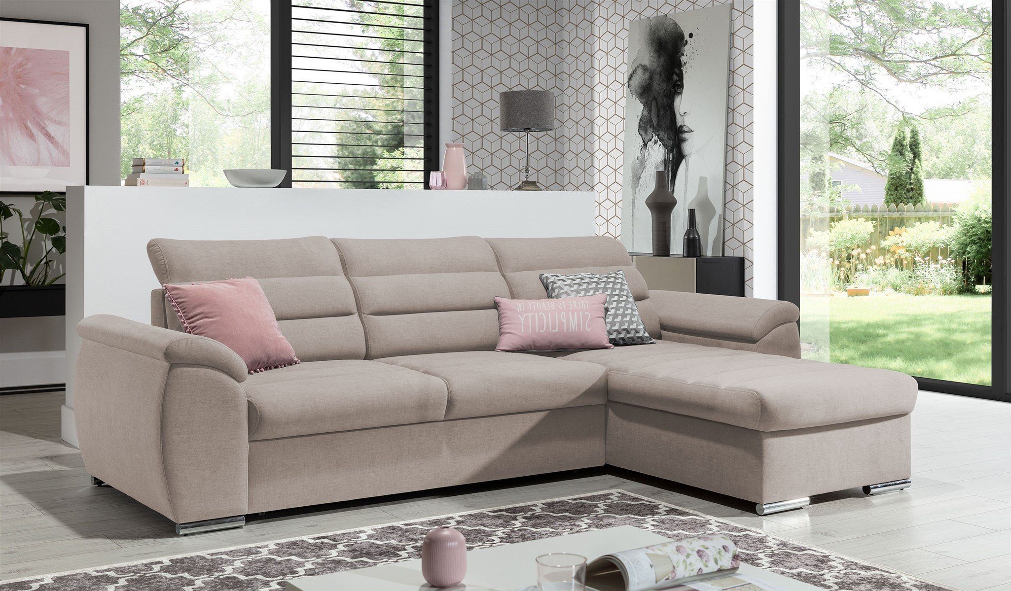 Fun Möbel Ecksofa Schlafsofa PASCARA XS günstig online kaufen