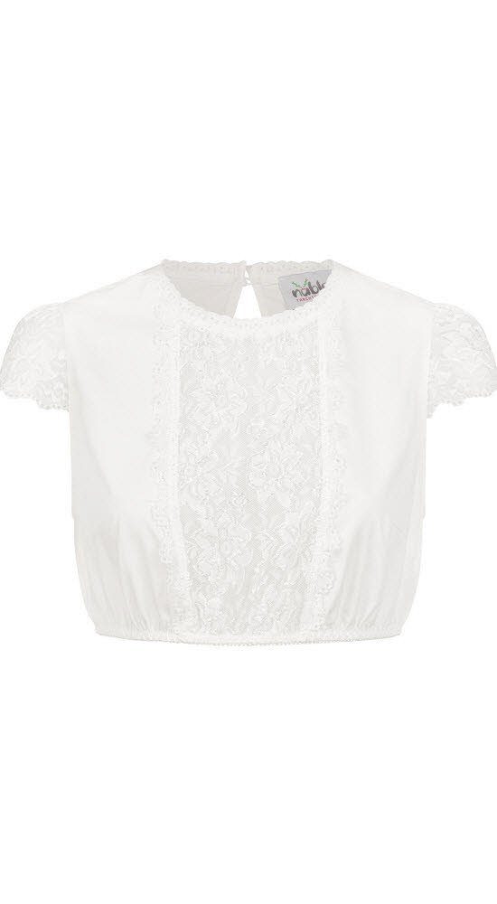 Dirndlbluse Dirndlbluse Kurzarm Emmi in Creme von Nübler