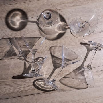 Intirilife Cocktailglas, Glas, 6x kristallklares Cocktailglas mit 145 ml Volumen für Bar und Partys