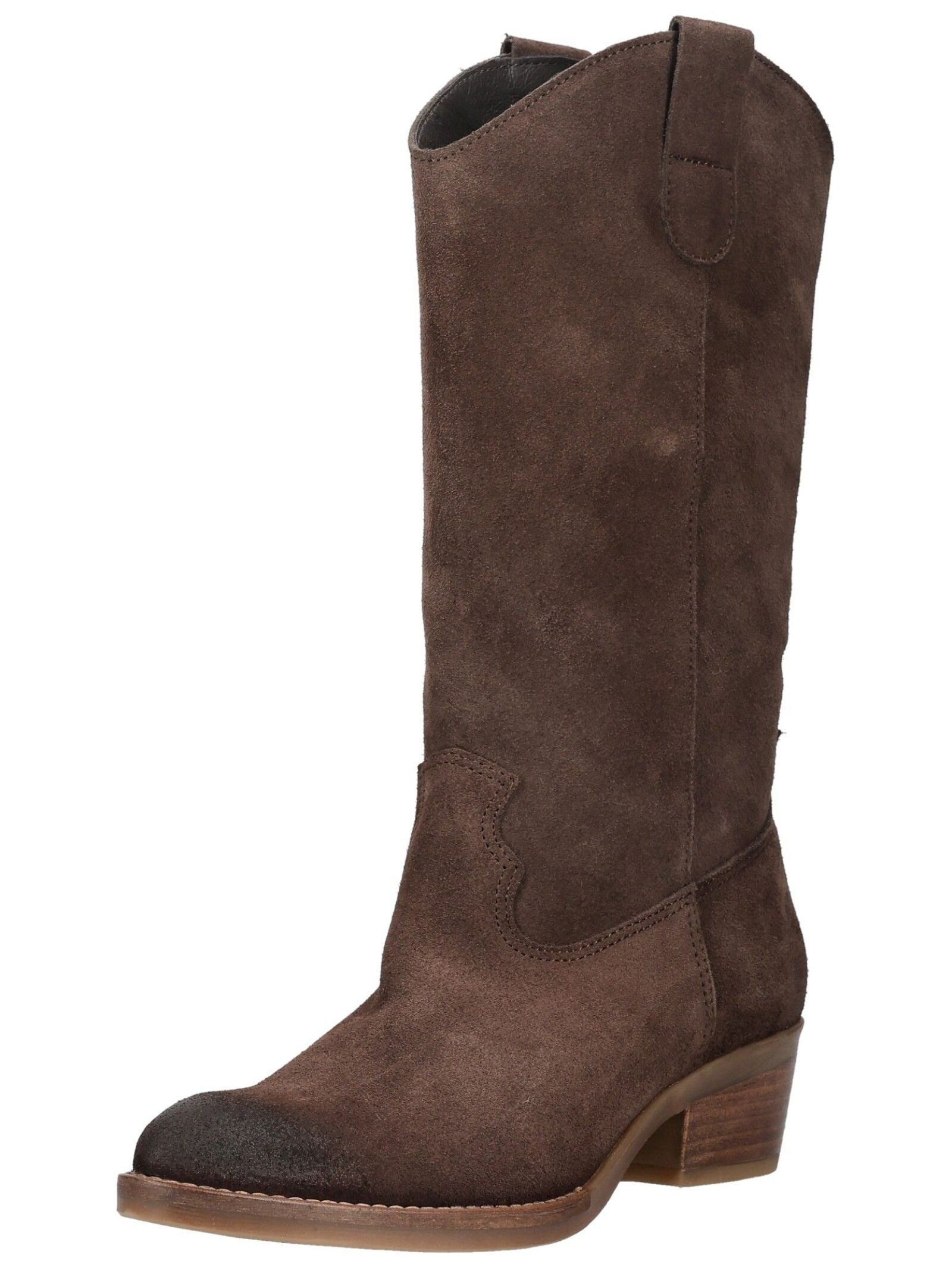 Felmini Stiefel Veloursleder . Bikerboots