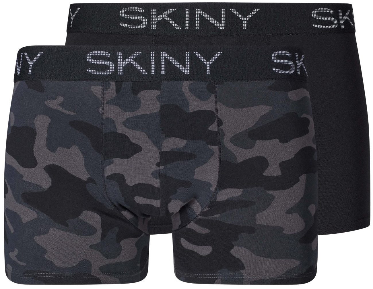 Skiny Retro Pants Herren Boxershorts Doppelpack (2-St) weiche Baumwoll-Qualität