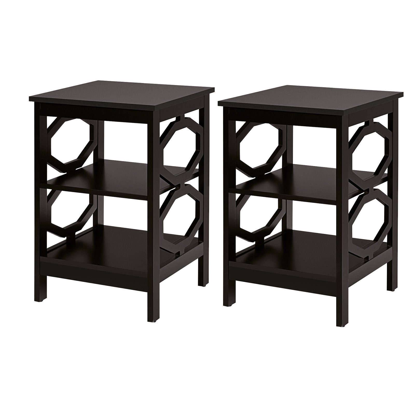 COSTWAY Nachttisch 3 Ebenen Beistelltisch (2-St), günstig online kaufen