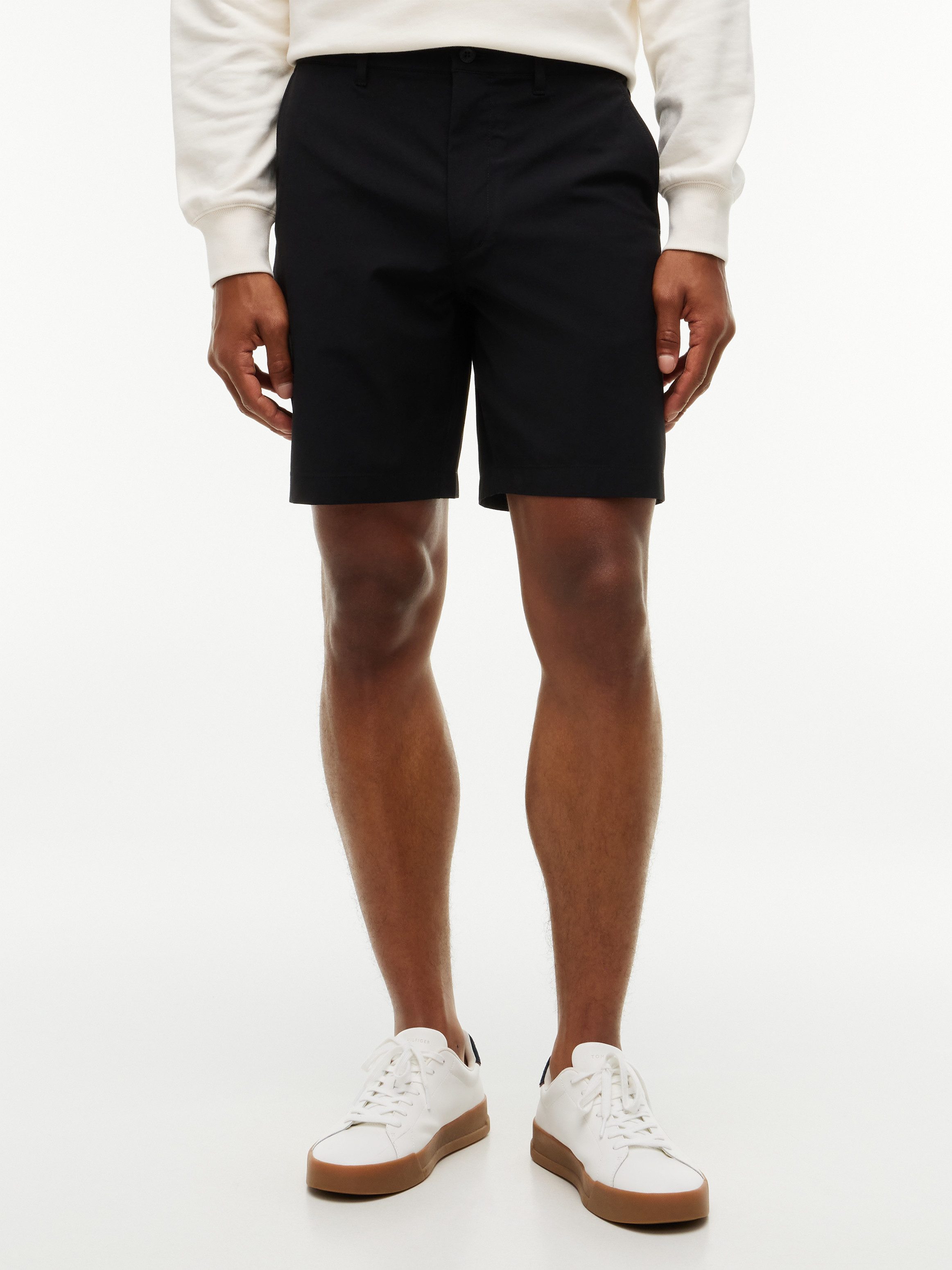 Tommy Hilfiger Chinoshorts DOVER mit Flag-Stickerei