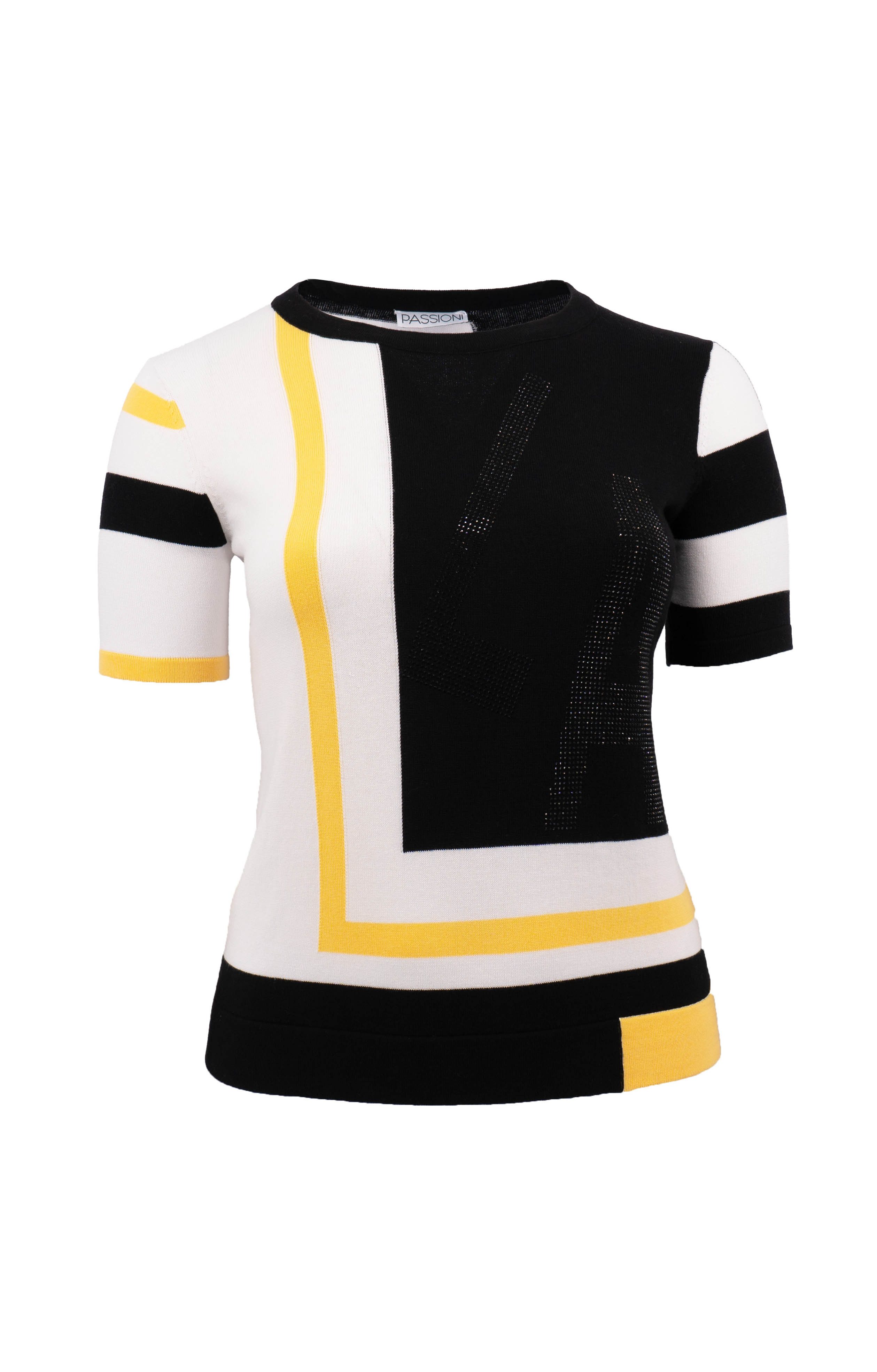T-Shirt im Color Block-Design