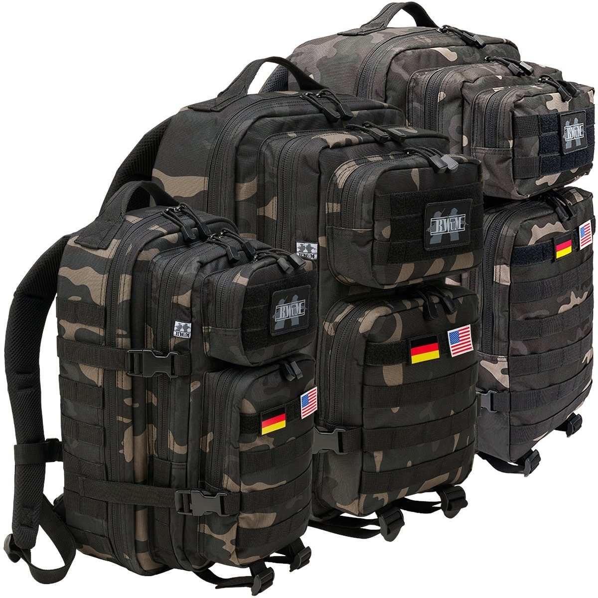BWuM Trekkingrucksack BWuM US Assault Pack Cooper Rucksack + Patch & Flagge günstig online kaufen