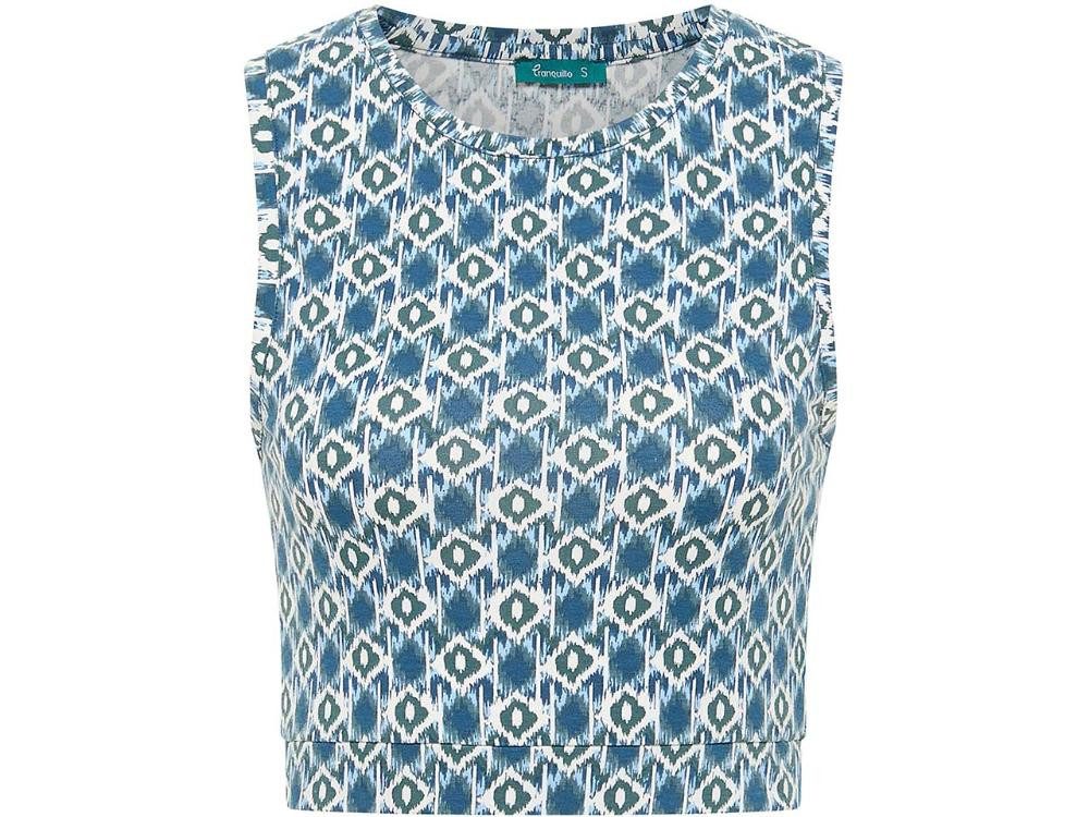 Tranquillo Tanktop tranquillo Bio-Damen-Jersey-Crop-Top mit Rundhalsa