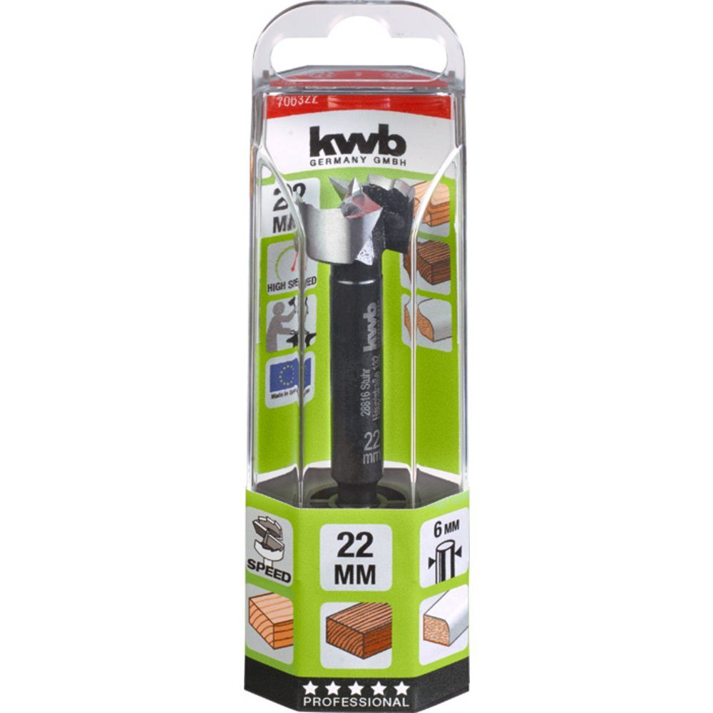Thumbnail - kwb Forstnerbohrer kwb 706322 Forstnerbohrer 22 mm 1 St.