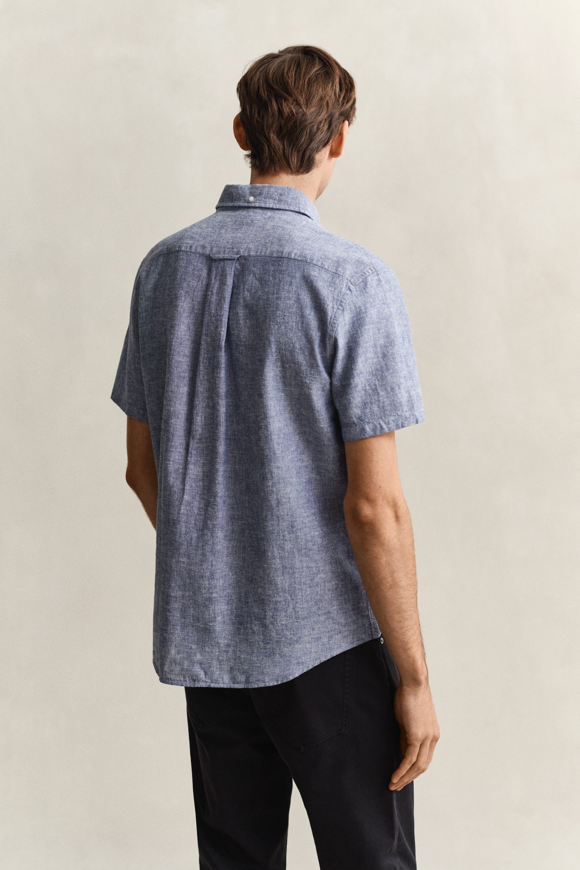 Gant Kurzarmhemd REG COTTON LINEN SS SHIRT