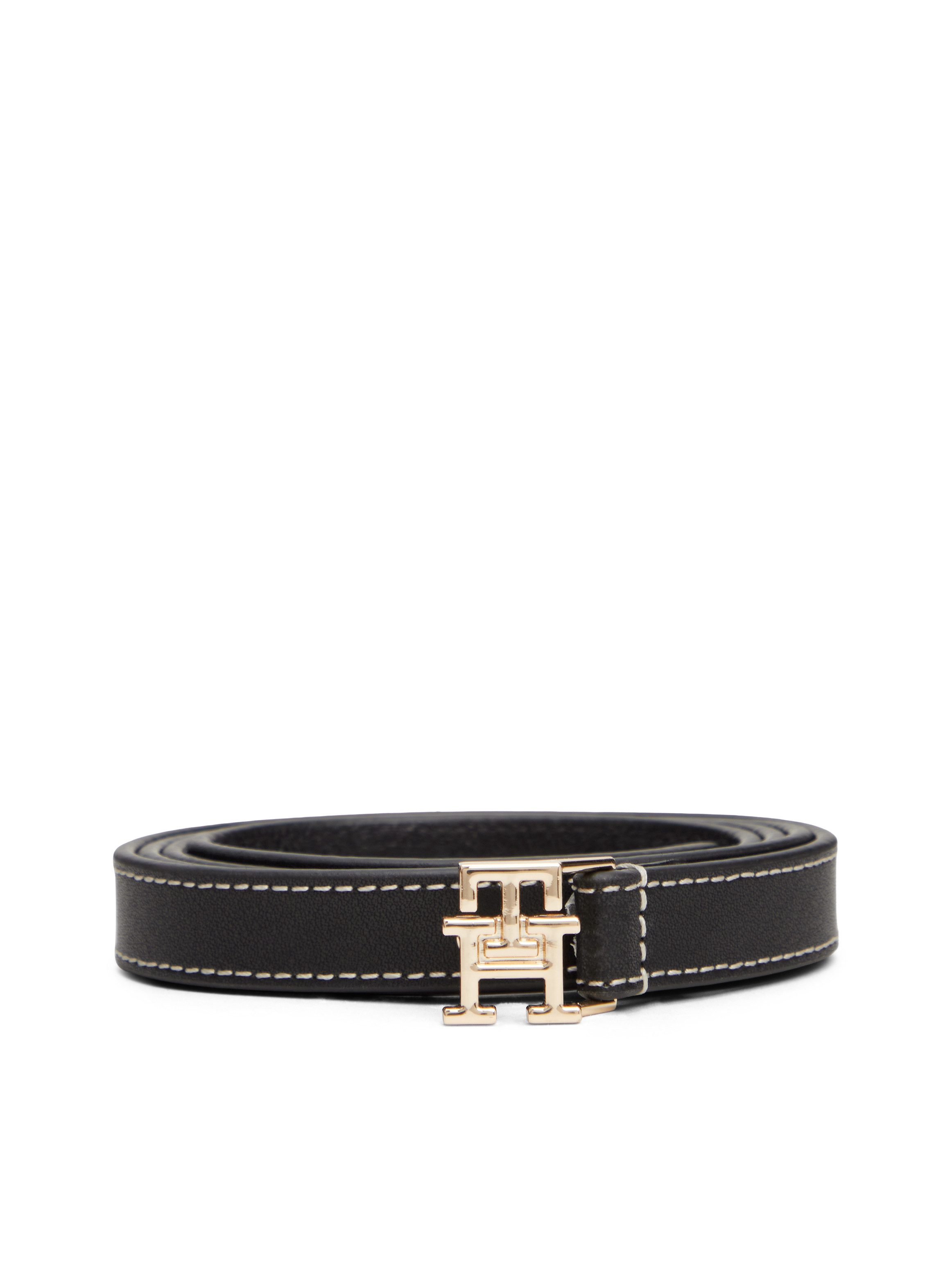 Tommy Hilfiger Ledergürtel TH LOGO 1.5 cm breit