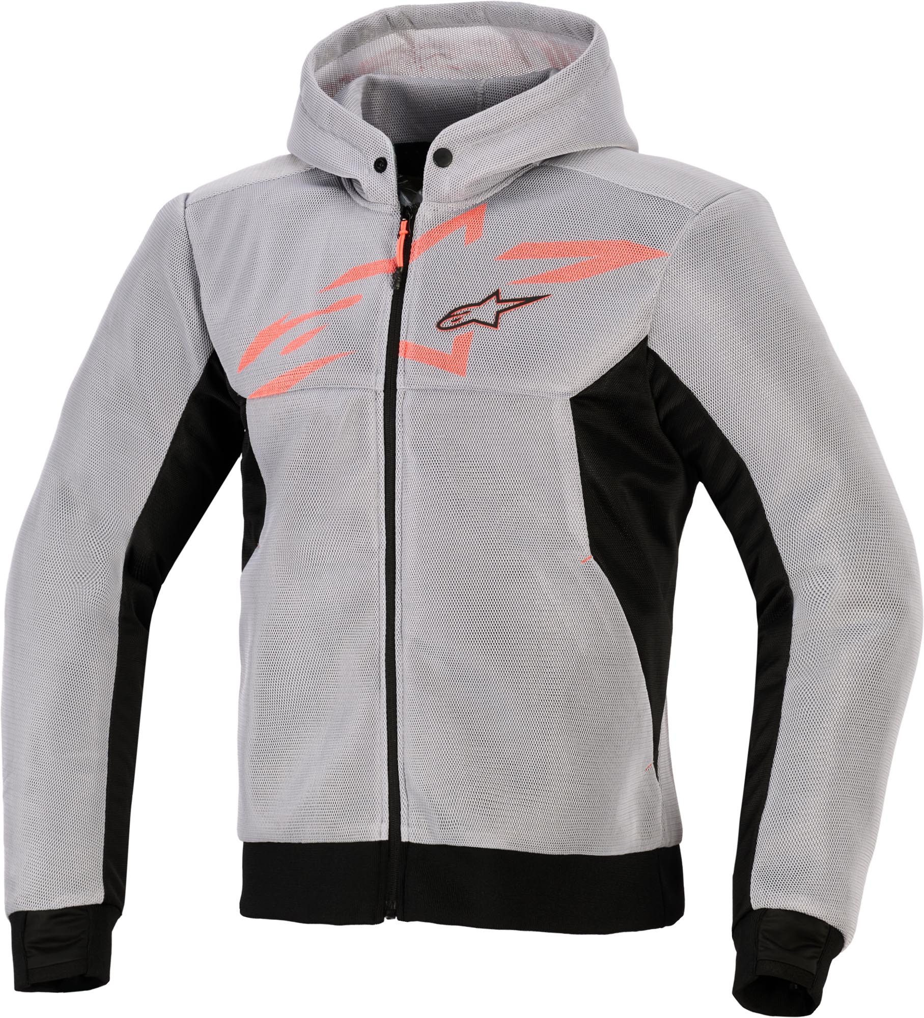 Alpinestars Motorradjacke Chrome Superairflow Motorrad Zip Hoodie Airbag vorbereitet,Ellenbogenprotektoren enthalten,Schulterprotek