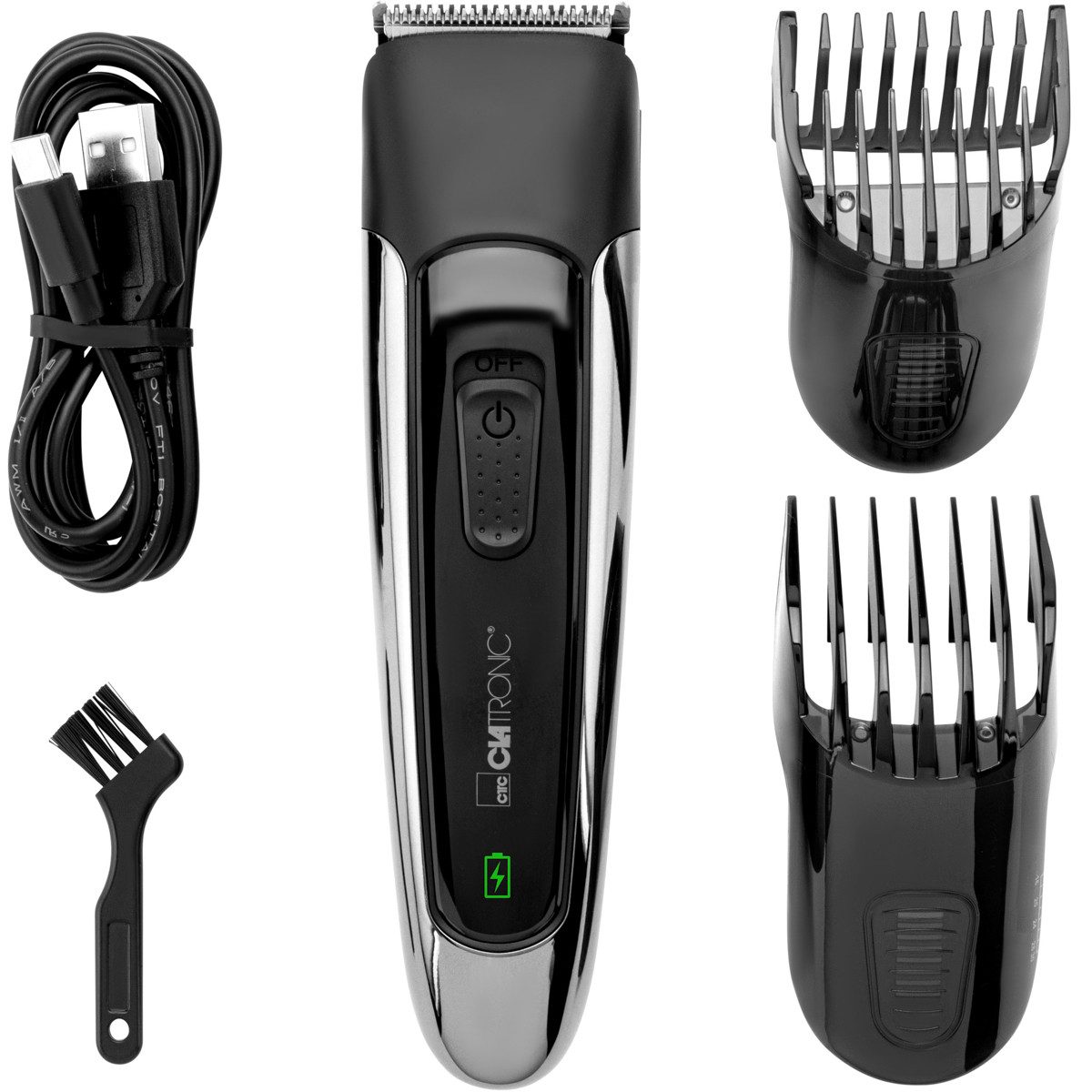 CLATRONIC Haarschneider HSM/R 3827, Haarschneidemaschine 1-30mm, Edelstahl-Klingen