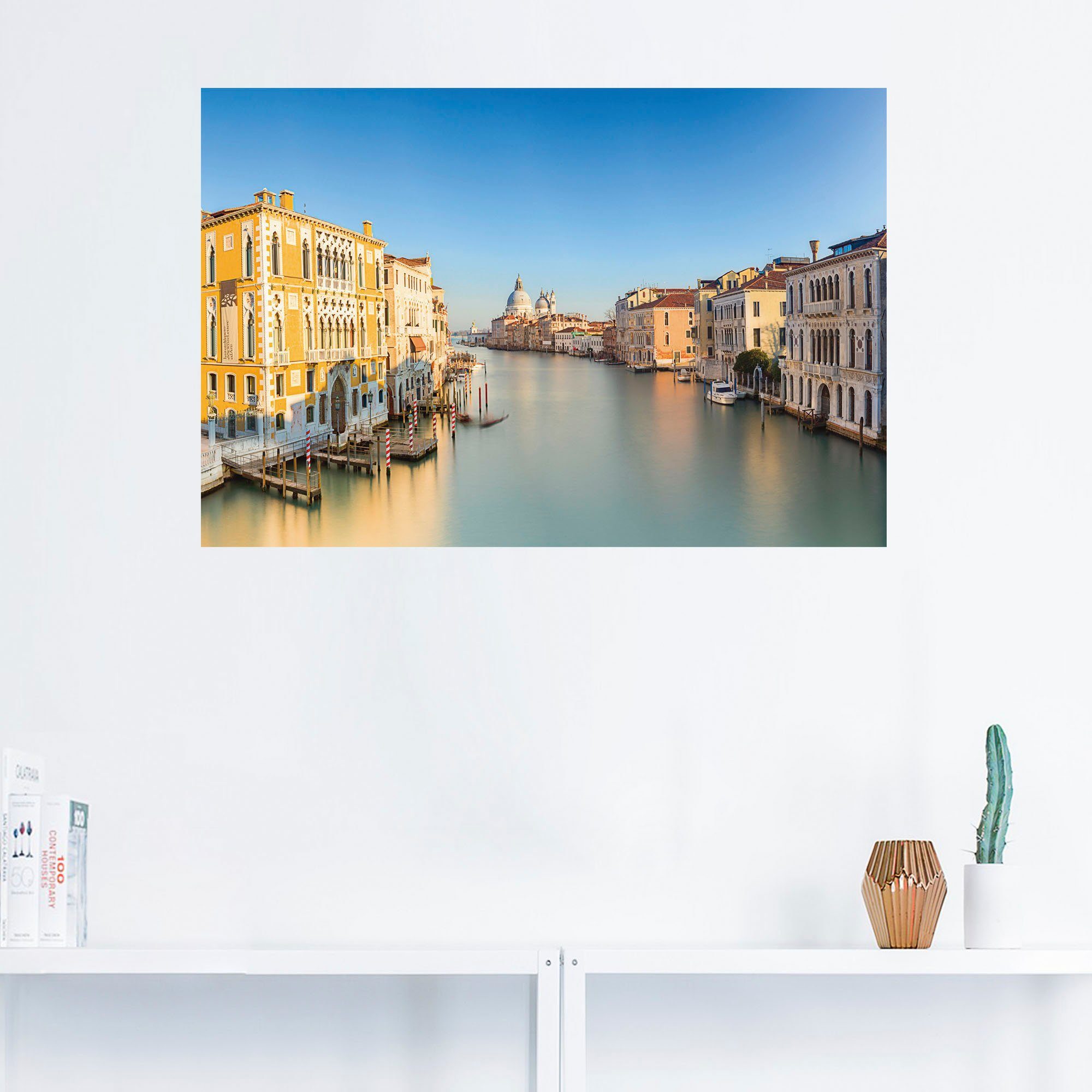 Artland Venedig als versch. St), Größen Fotografie, Poster Wandbild (1 Wandaufkleber Alubild, Leinwandbild, Venedig oder in