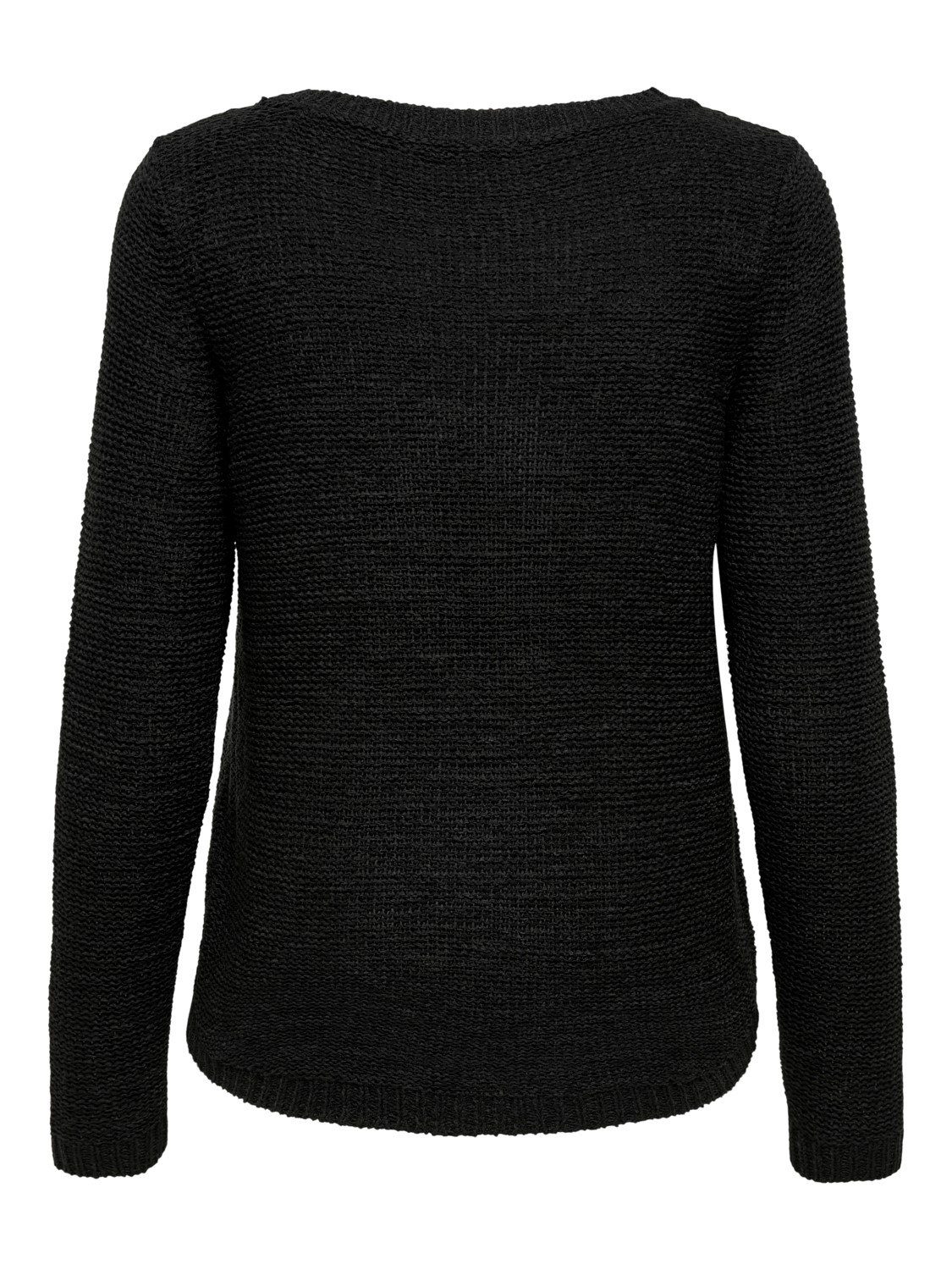 in Strickpullover ONLGEENA Einfarbiger Strickpullover Schwarz Basic ONLY 4251