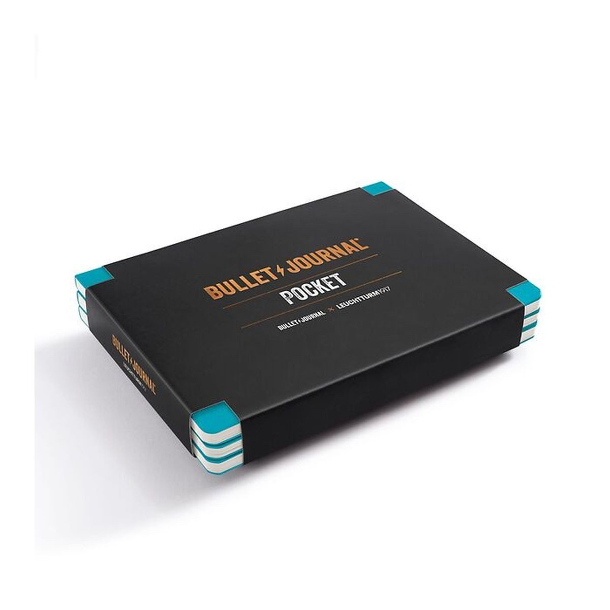 Leuchtturm1917 Notizbuch Bullet Journal Pocket Dotted Turquoise 3er Set