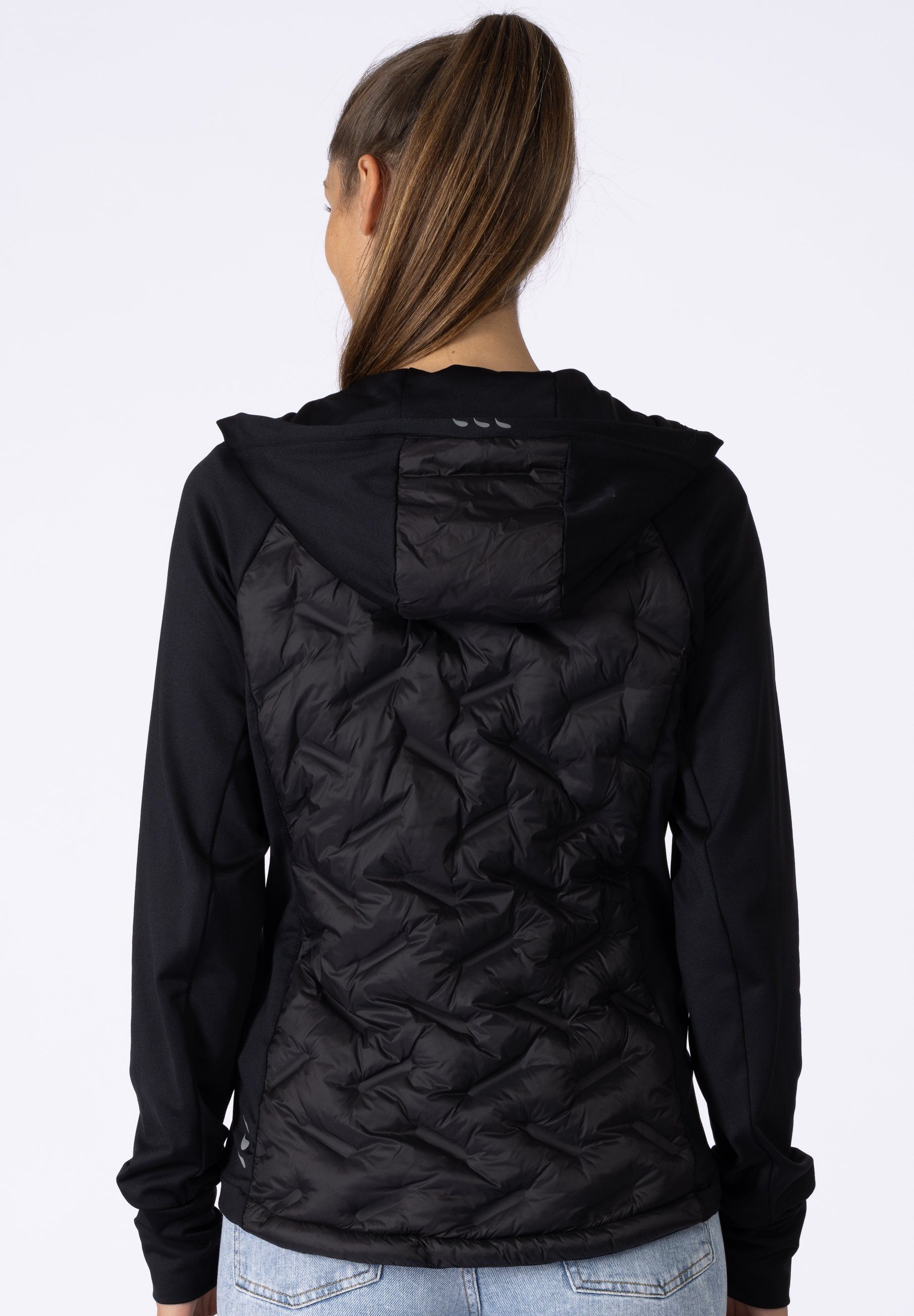 DEPROC Active Steppjacke VIONA CS Women Hybridjacke, Funktionsjacke, Sportjacke mit Kapuze